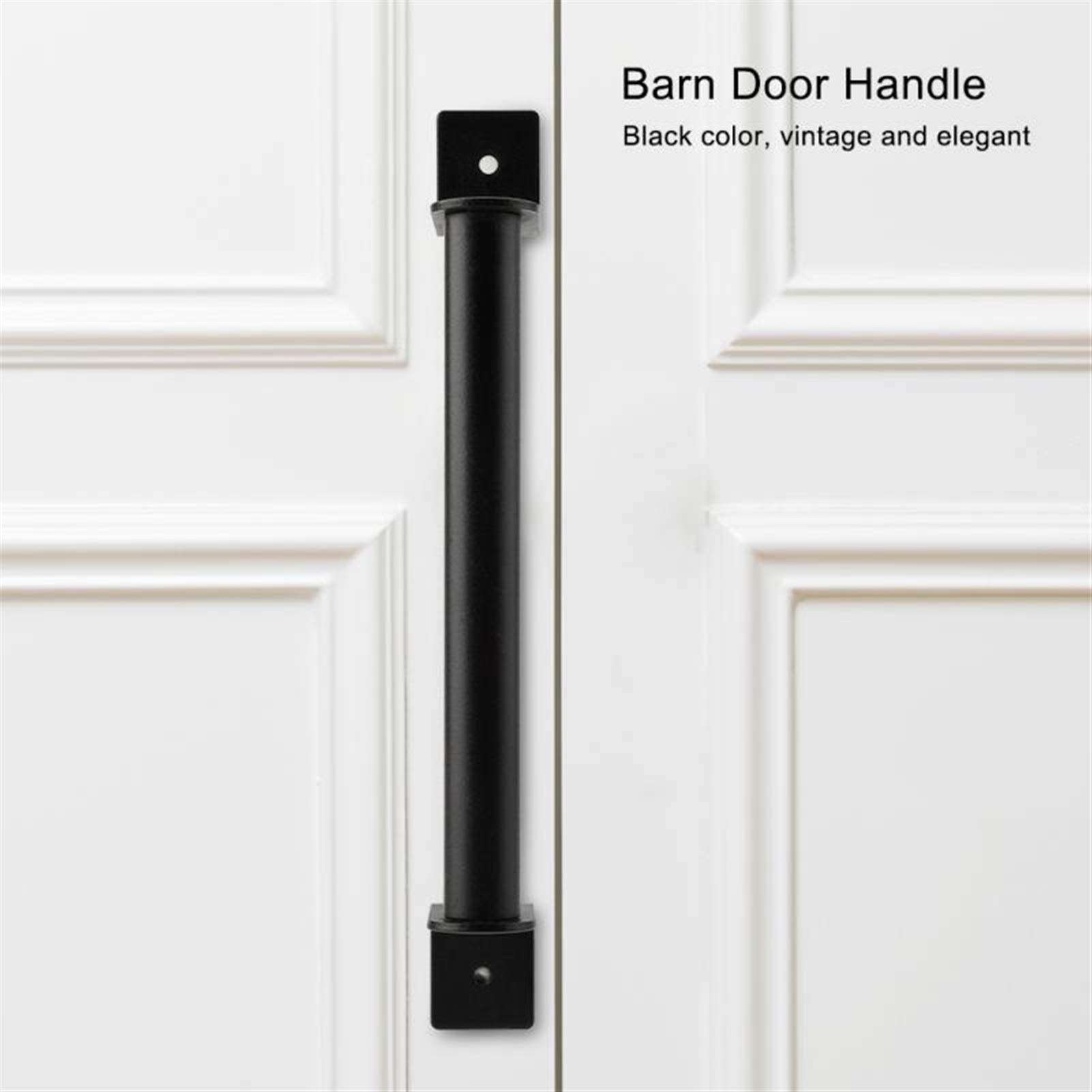 LDDJ Door Handle Screw Carbon Steel Pull Handle with Heavy Duty Barn Door Handle for Sliding Barn Door Closet Wooden Gate Hardware Accessories Metal Material 5
