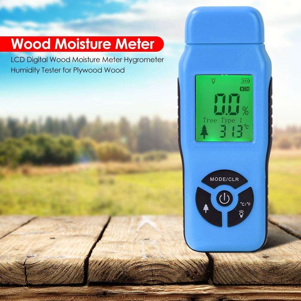 ZUQIEE PH Meter Moisture Meter Digital Hygrometer Moisture Meter for Wood/Cardboard Lumber Humidity Tester Fast Precise Measurement LCD Display Humidity Tester 5