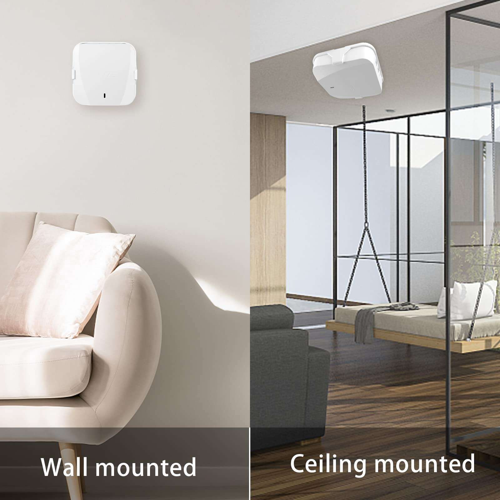 OkeMeeo Adhesive Wall Mount for Wyze AX3000 Dual-Band Wi-Fi 6 Mesh Router System No Dril Holder (1 Pack, Router not Included) 4