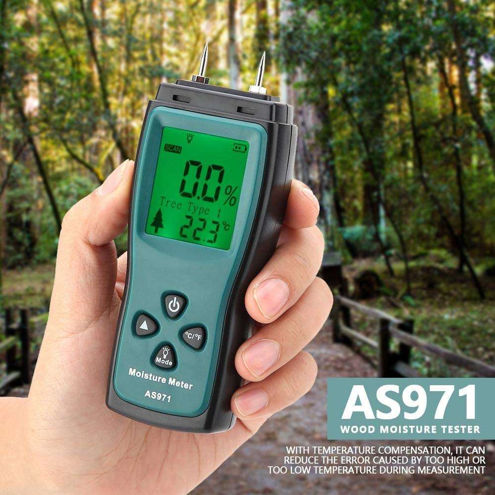 Meter Moisture Detector Digital Moisture Meter Wood to accurately measure the percentage of water in wood for firewood, paper, flooring, firewood and trees 6