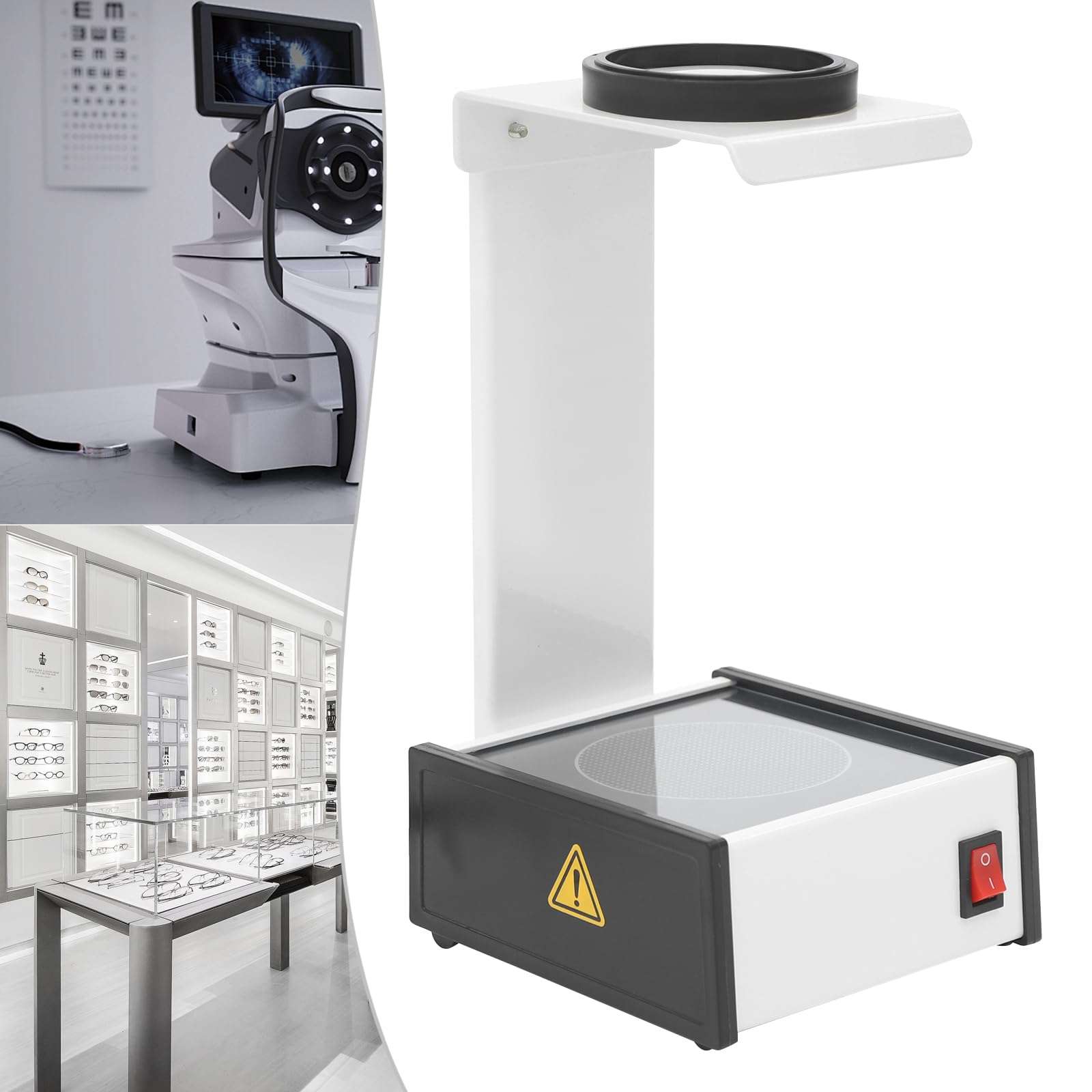 DUIBAII Optical Polariscope Lens Stress Tester, Multi Focal Progressive Lens Testing Machine, Professional Progressive Lens Testing Crystal Lens Detector, Detector Measurer Glasses Test Equipment 6