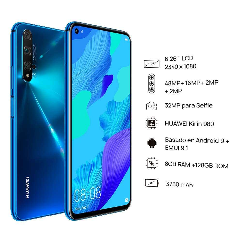 Huawei Nova 5T YAL-L21 128GB 6GB RAM International Version - Crush Blue 2