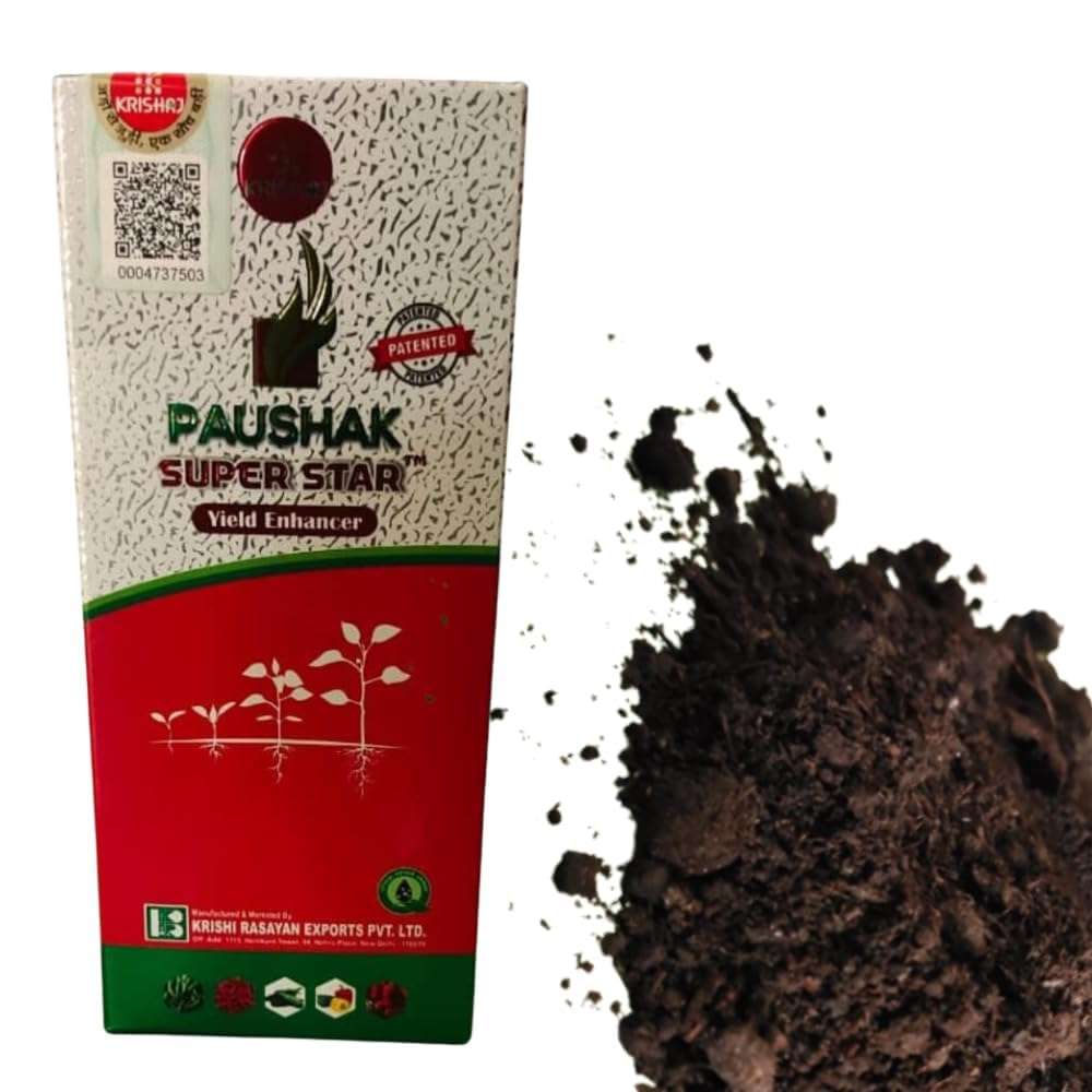 Paushak Super Star (100 Ml) Combo with 250gm neem Khad Powder Plant Growth Regulator For All Crops 1