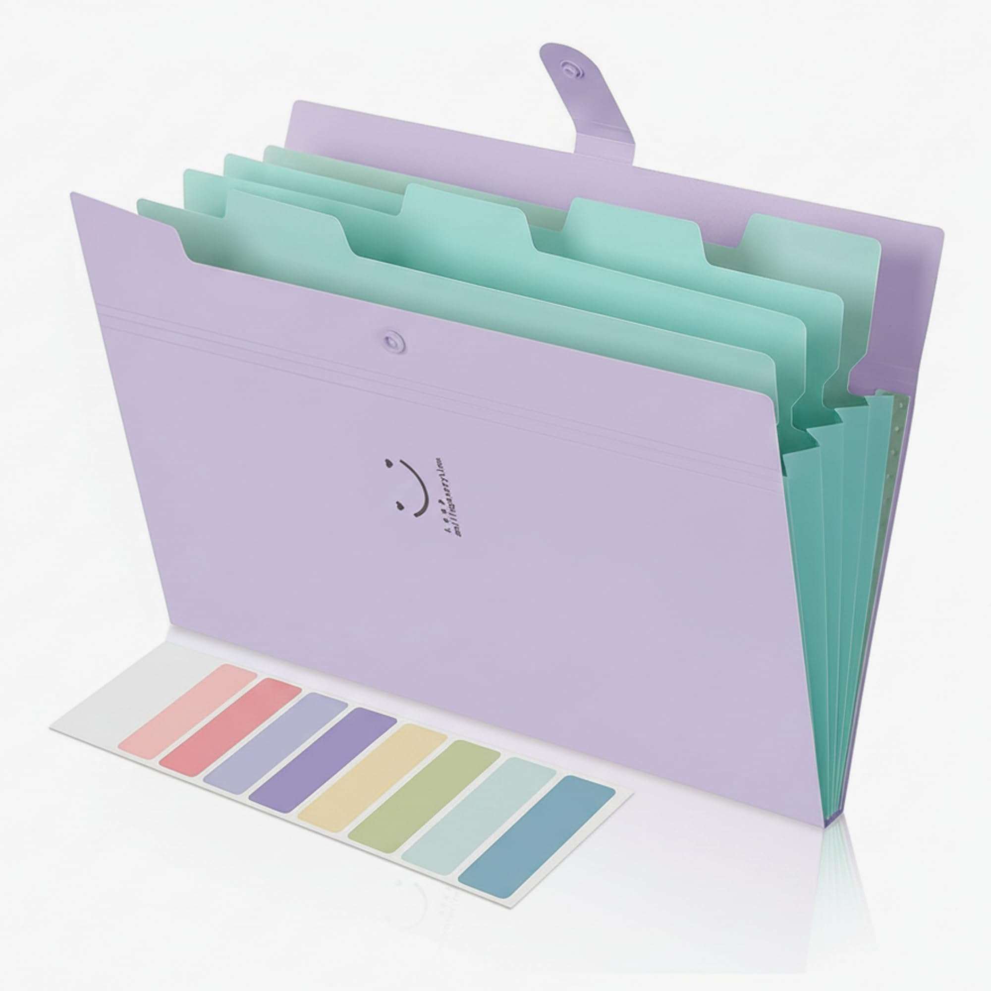 Corslet Accordion File Organizer, Letter Size A4 Document Folder 5 Pocket Expanding Cute File Folder Portable File Organizer for School Office Supplies, File Folders for Documents 1
