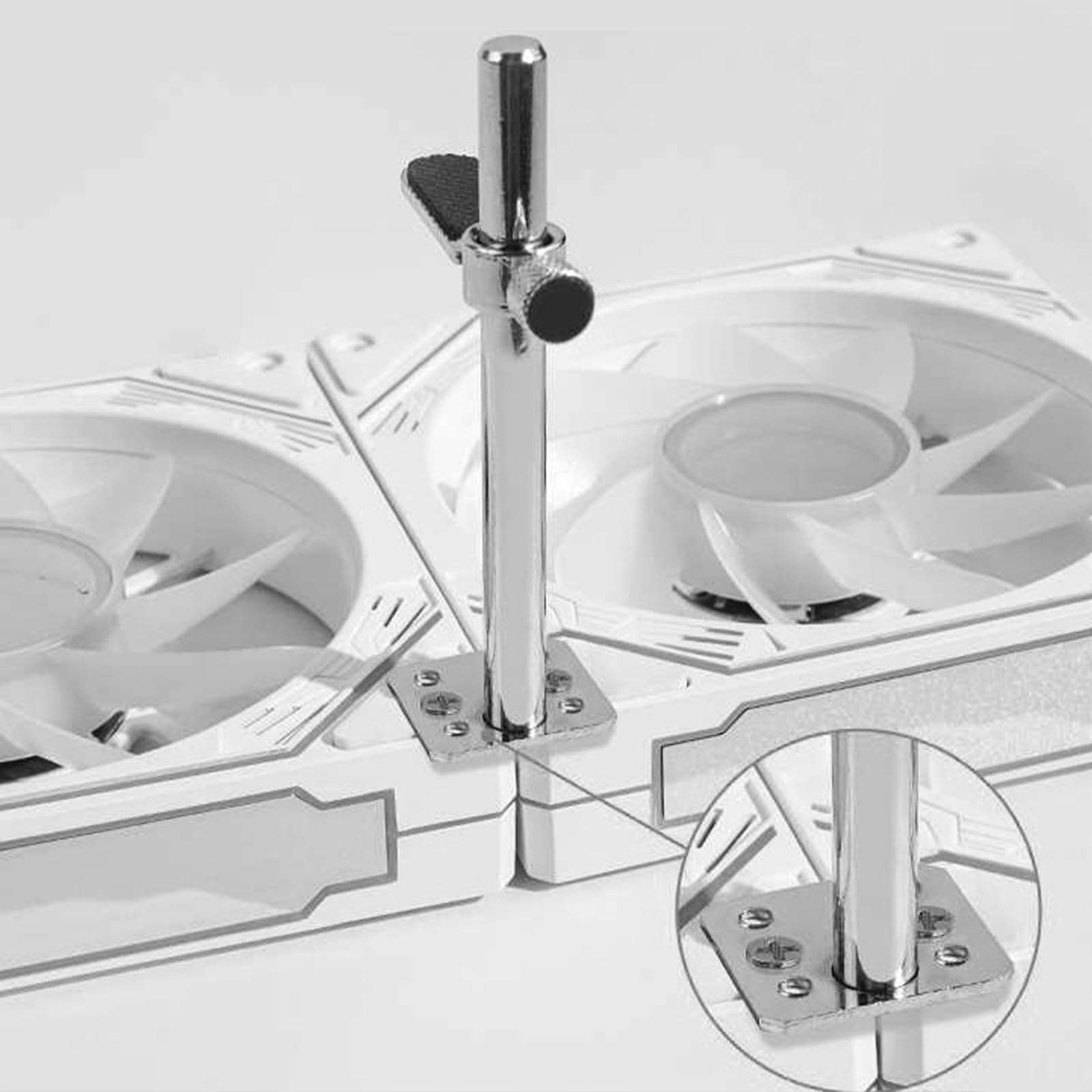 Cnrfeoap GPU Support Bracket Adjustable Aluminum With Fan Mount To Graphics Card Sagging 3