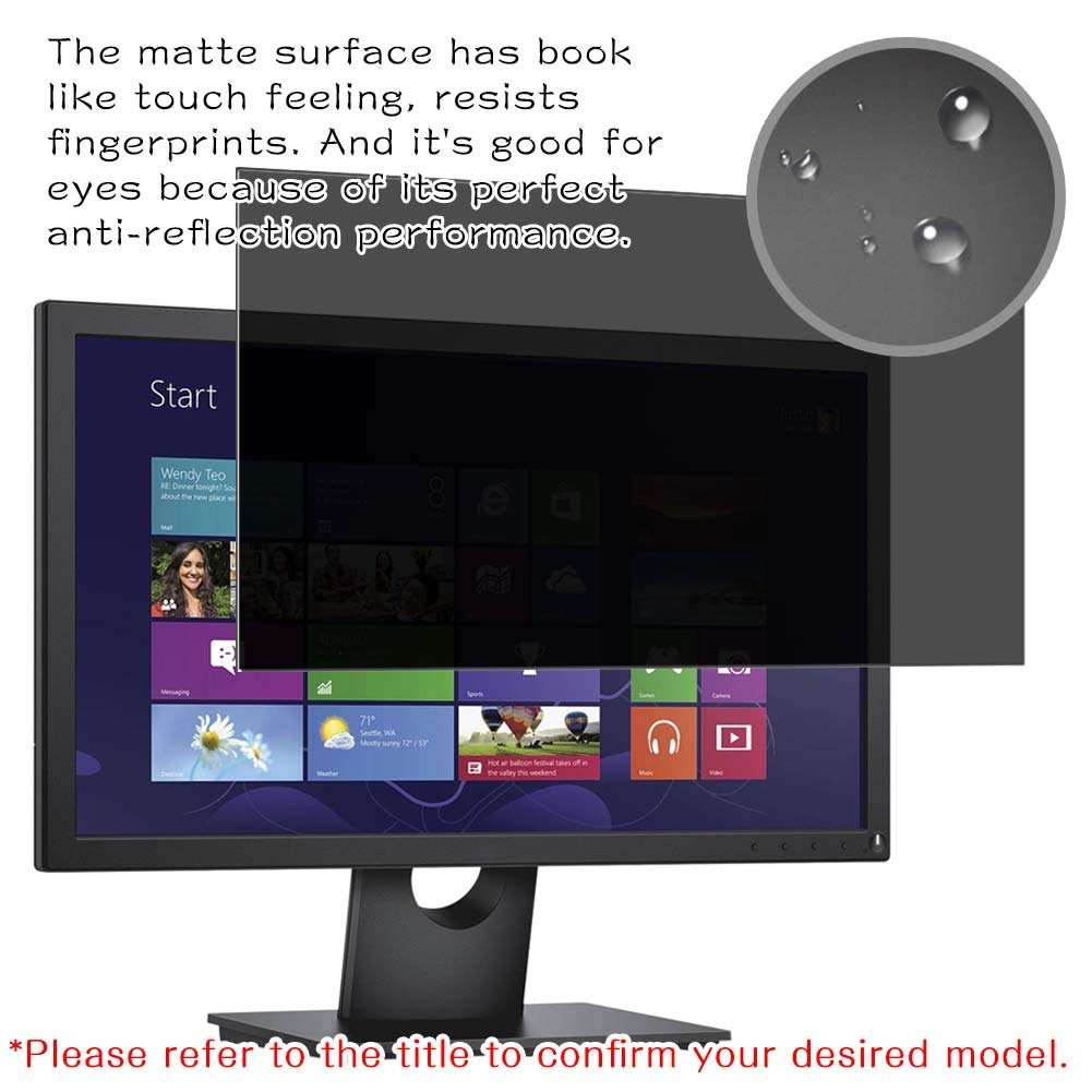 Synvy Privacy Screen Protector, Compatible with Sceptre C275B-144RR 27" Display Monitor Anti Spy Film Protectors [Not Tempered Glass] 4