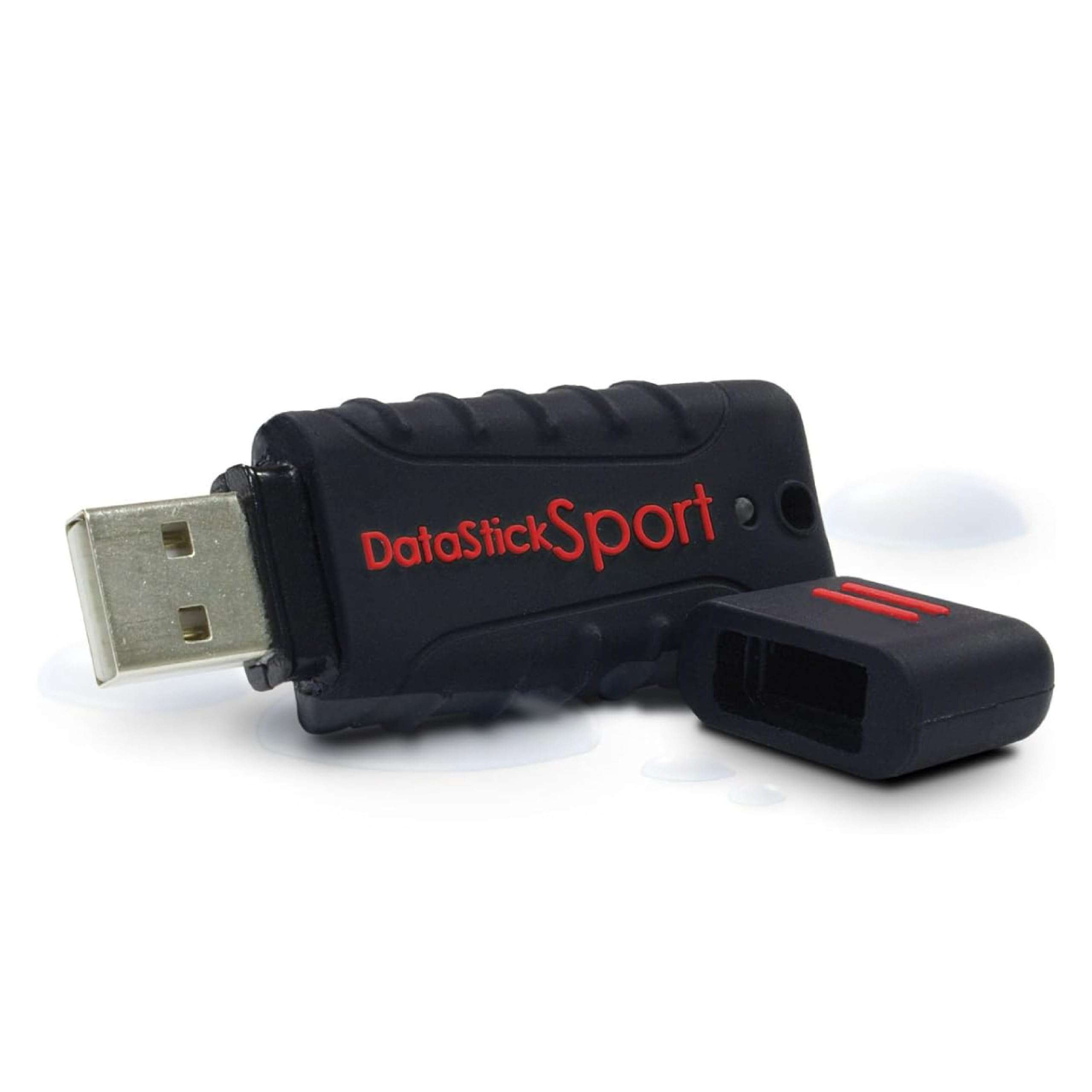 Centon Electronics DataStick Sport USB 2.0 Flash Drive, Waterproof USB Drive, Shock-Resistant Silicon Case, Versatile USB Stick, 8 GB Storage Capacity, Black, Pack of 10