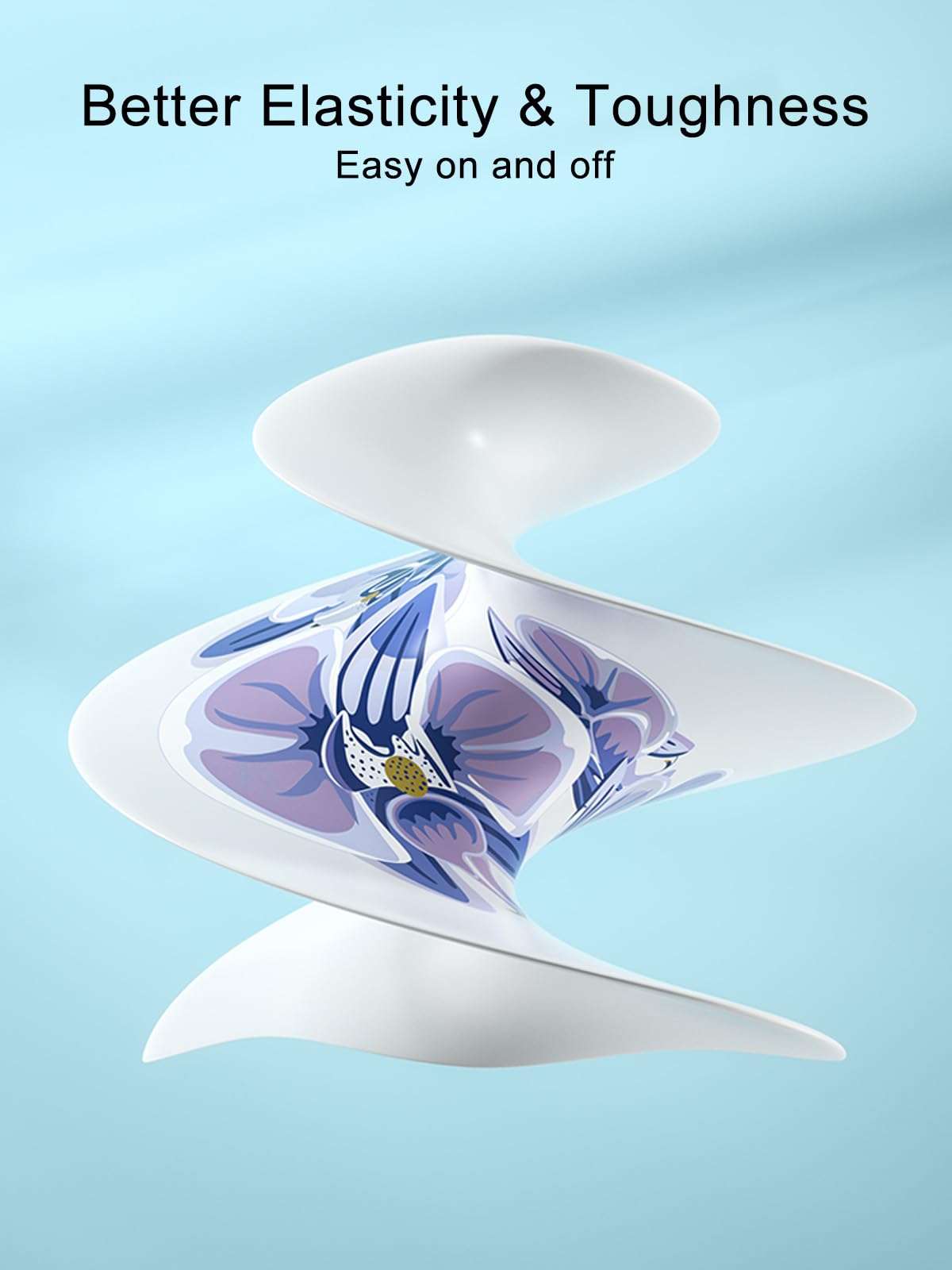 Silicone Swim Cap, YondestStars Swimming Cap for Women/Men/Youth, Bathing Caps for Long & Short Hair, Swimming Accessories for Adult - Lily 5