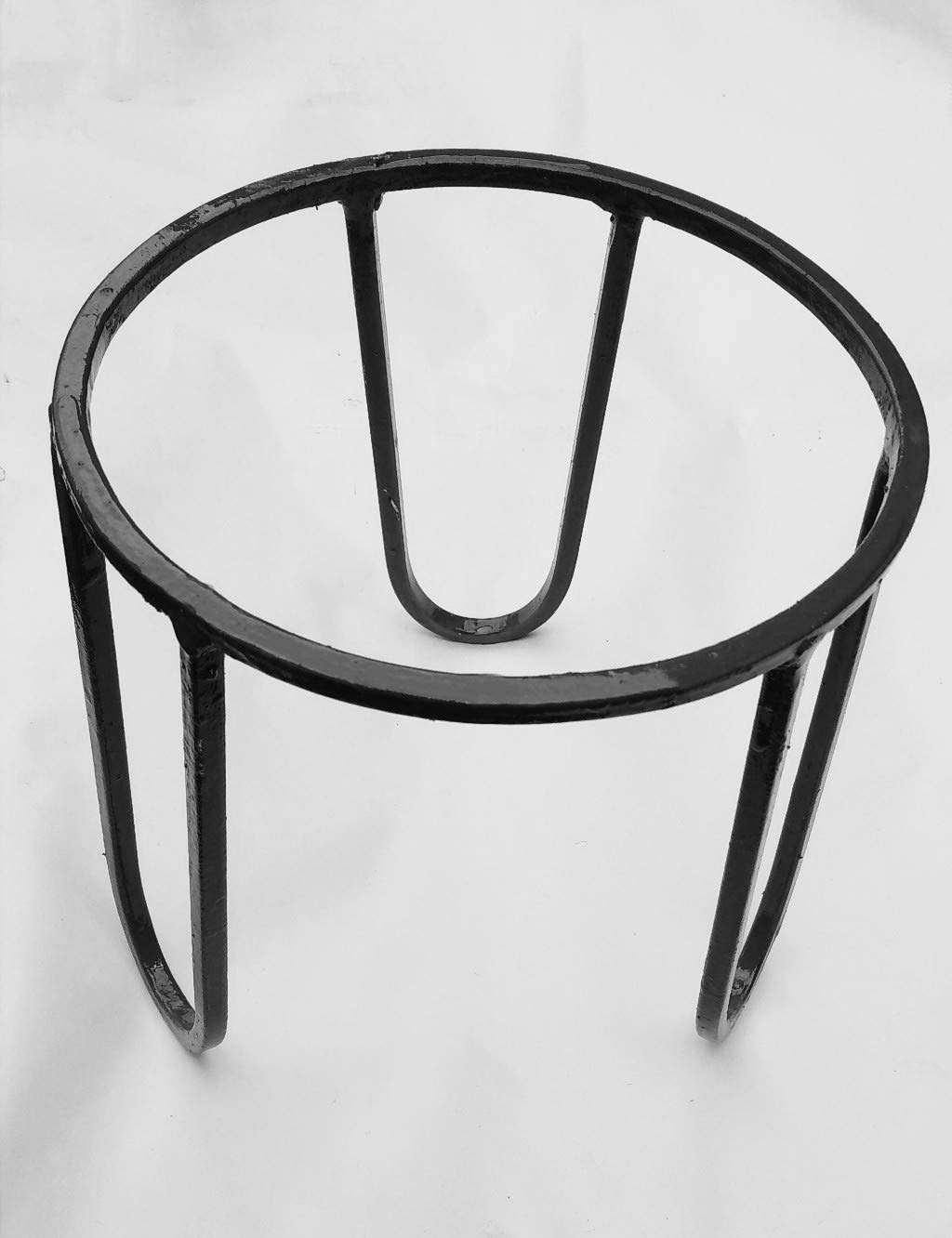 Amron Iron Plant Stands/Matka Stand/Pot Stands/Flower Stand, Black,for Office, Garden, Home,Kitchen 9 x 7" x 9" (Set of 3) 3