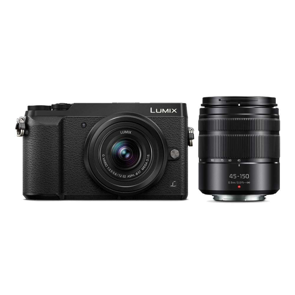 Panasonic LUMIX GX85 Mirrorless Camera (Black) Bundle with 12-32mm and 45-150mm Lenses, 64GB SD Card, and Accessory (6 Items) 2