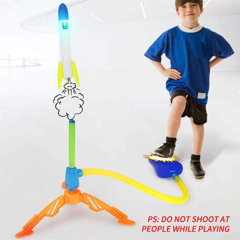 leveraYo Rocket Launcher Kit- with Rocket Tail, Body and Pump DIY Rocket Science Experiment Kit- Space STEM Outdoor Toys Gift for Kids,Teens, Boys & Girls 6