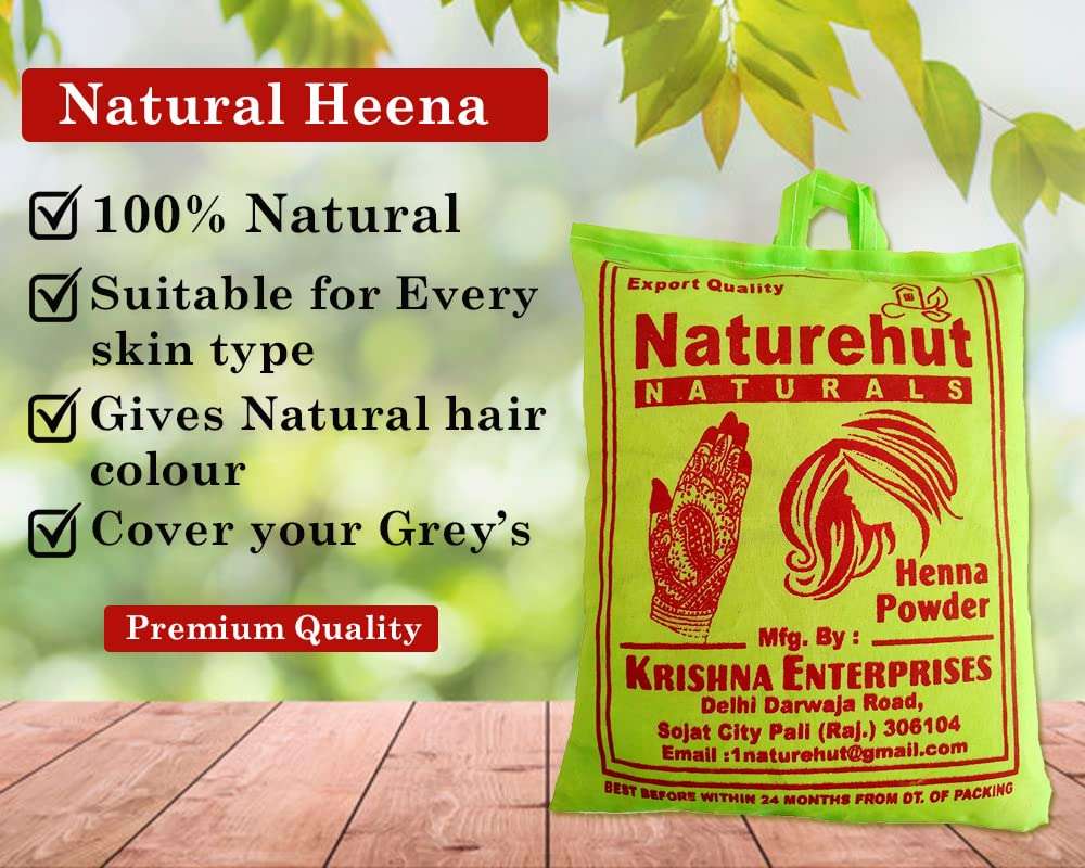 Naturehut Herbal Henna Mix Powder (5 kg) Enriched With Precious Herbals For Hair Growth, Colour & Conditioning 3