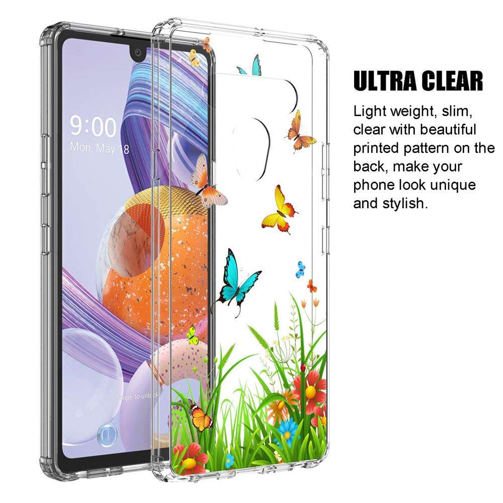 SYONER Clear Phone Case Cover for LG Stylo 6 (6.8", 2020) [Peacock] 2
