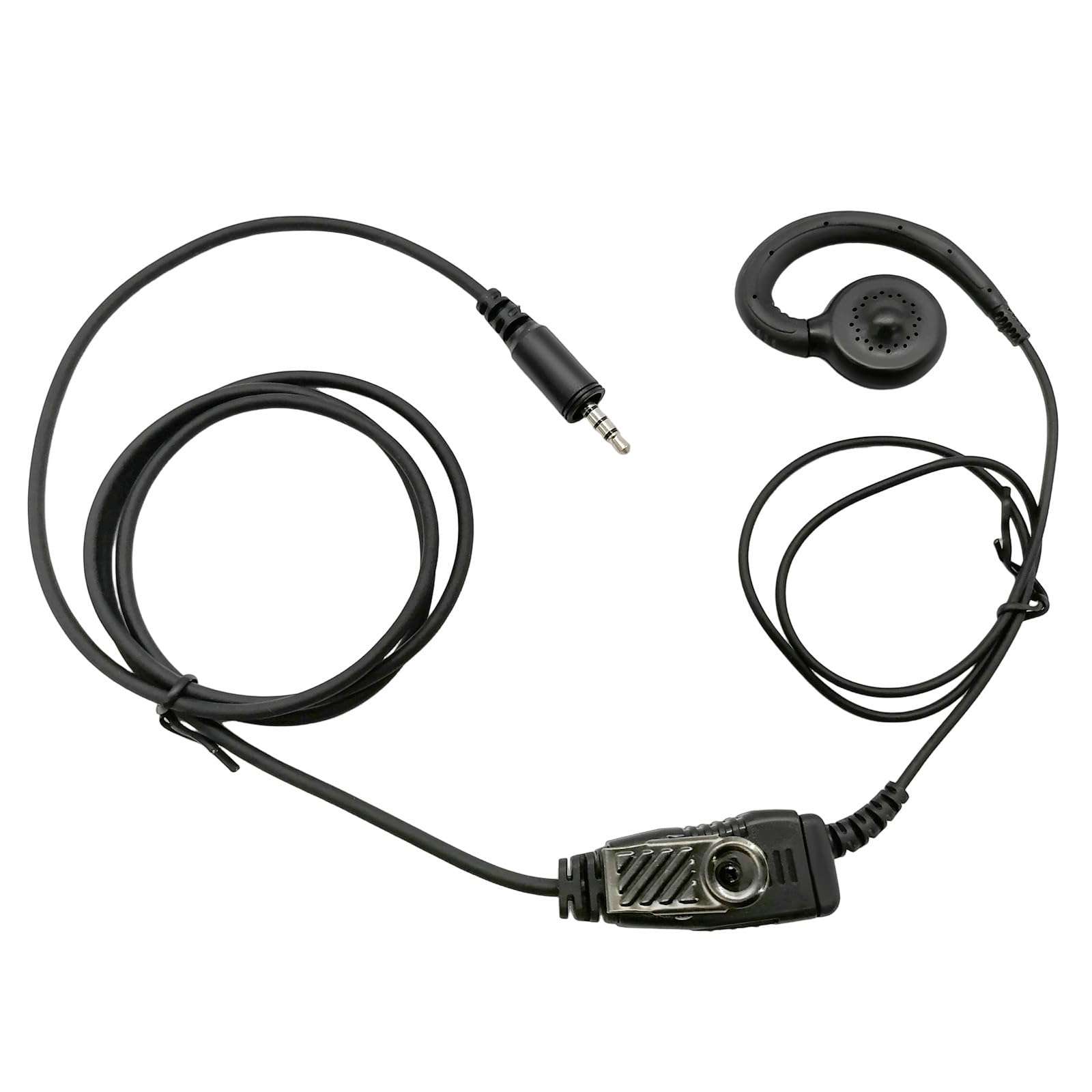 Renastar Walkie Talkie Headset with Mic, Replacement for Kenwood Khs-34 C-Ring Earpiece, Two Way Earphones Compatible with ProTalk PKT-23 Portable Radio 1