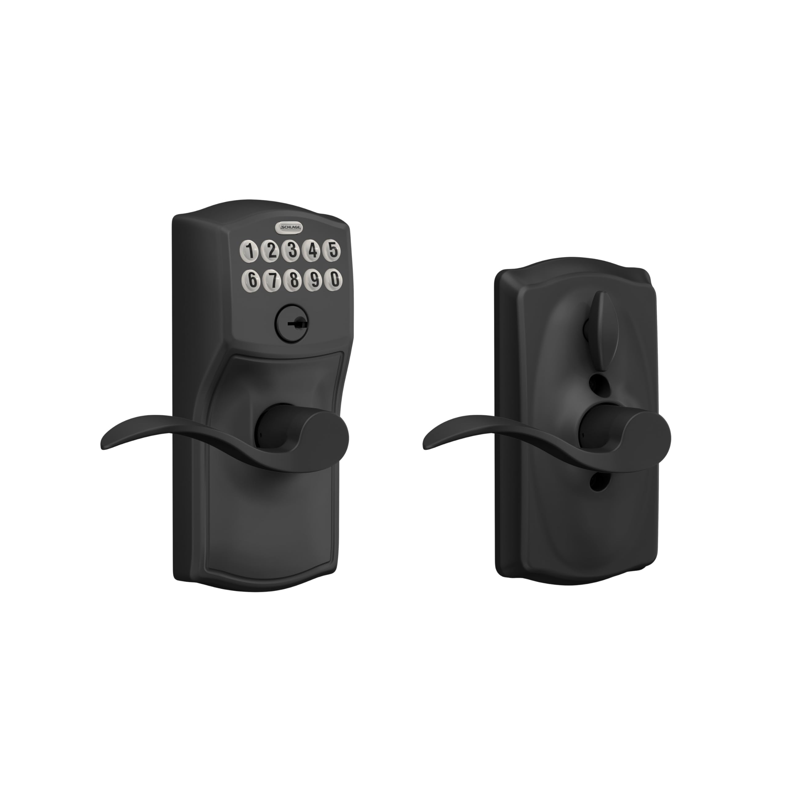 SCHLAGE FE595 CAM 622 Acc Keypad Entry with Flex Electronic Lock, Matte Black 1