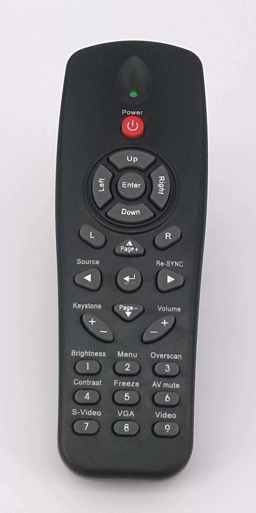 ELECTRON SELLER Replacement Projector Remote Control Fit for OPTOMA TX779-3D TW610STI TX565TU-3D GT3000 TX761 ES530 EX530 ES520 BR-5035N DS219 Projector 1