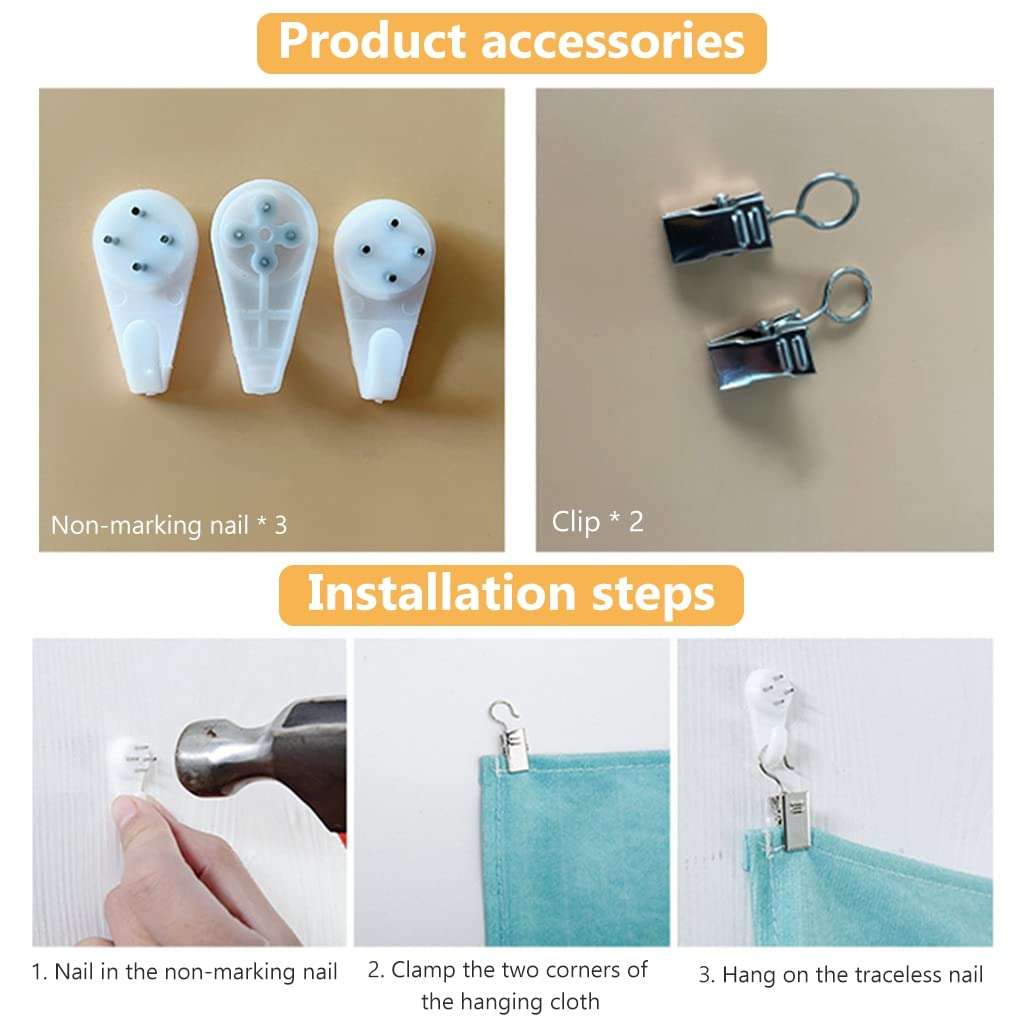 HASTHIP® Tree of Life Tapestry Wall Hanging Psychedelic Mystic Wishing Tree Artwork with Moon Phases, Washable Polyester Fabric, Vibrant Decorative Wall Carpet for Bedroom (51x59 Inches) 6