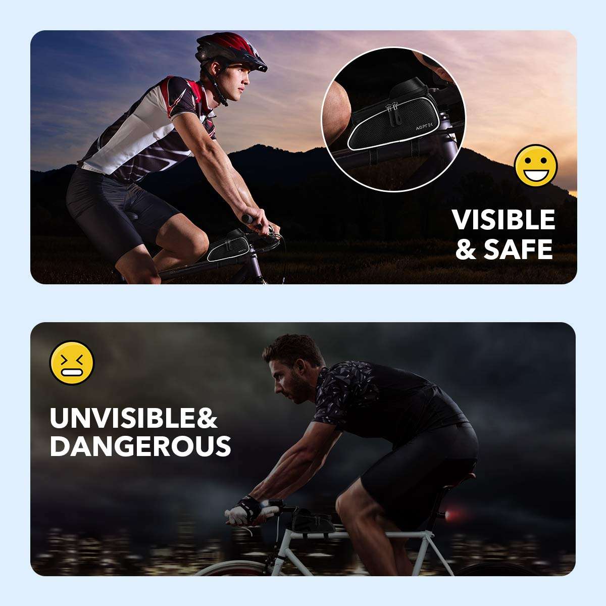 Bike Bag, Bicycle Phone Front Frame Bag Waterproof Cycling Pouch with TPU Touch Screen Bike Phone Mount Holder Accessories Top Tube Bag, for iPhone, Samsung, Below 6.5” - with Bicycle Repair Tool Kits 3