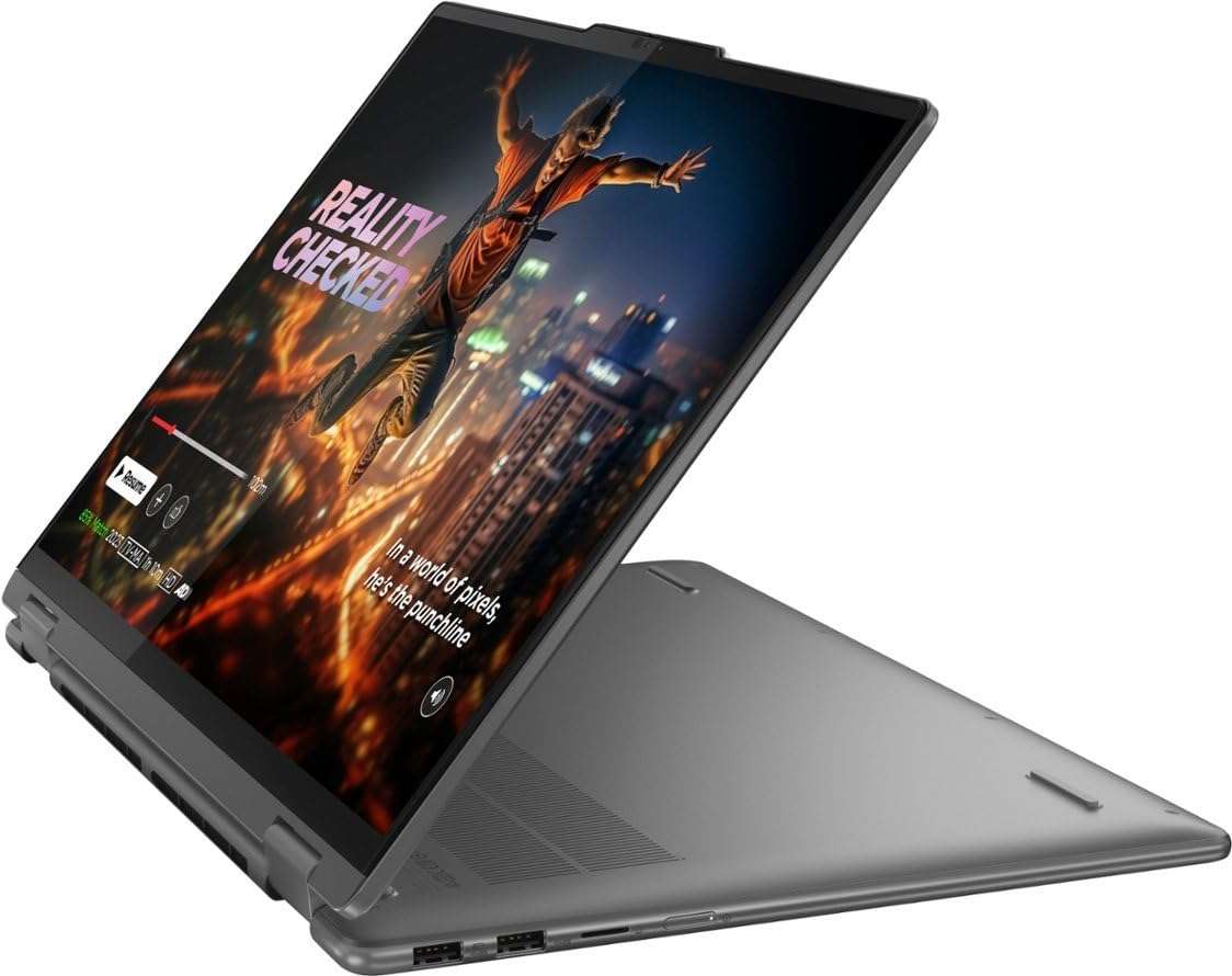 Lenovo Yoga 7i Home & Business 2-in-1 Laptop (Intel Core Ultra 7 155U 12-Core, 16GB LPDDR5X 7466MHz RAM, 1TB M.2 2242 PCIe SSD, Intel Graphics, 16.0" 60 Hz Touch Wide UXGA (1920x1200), Win 11 Pro) 6