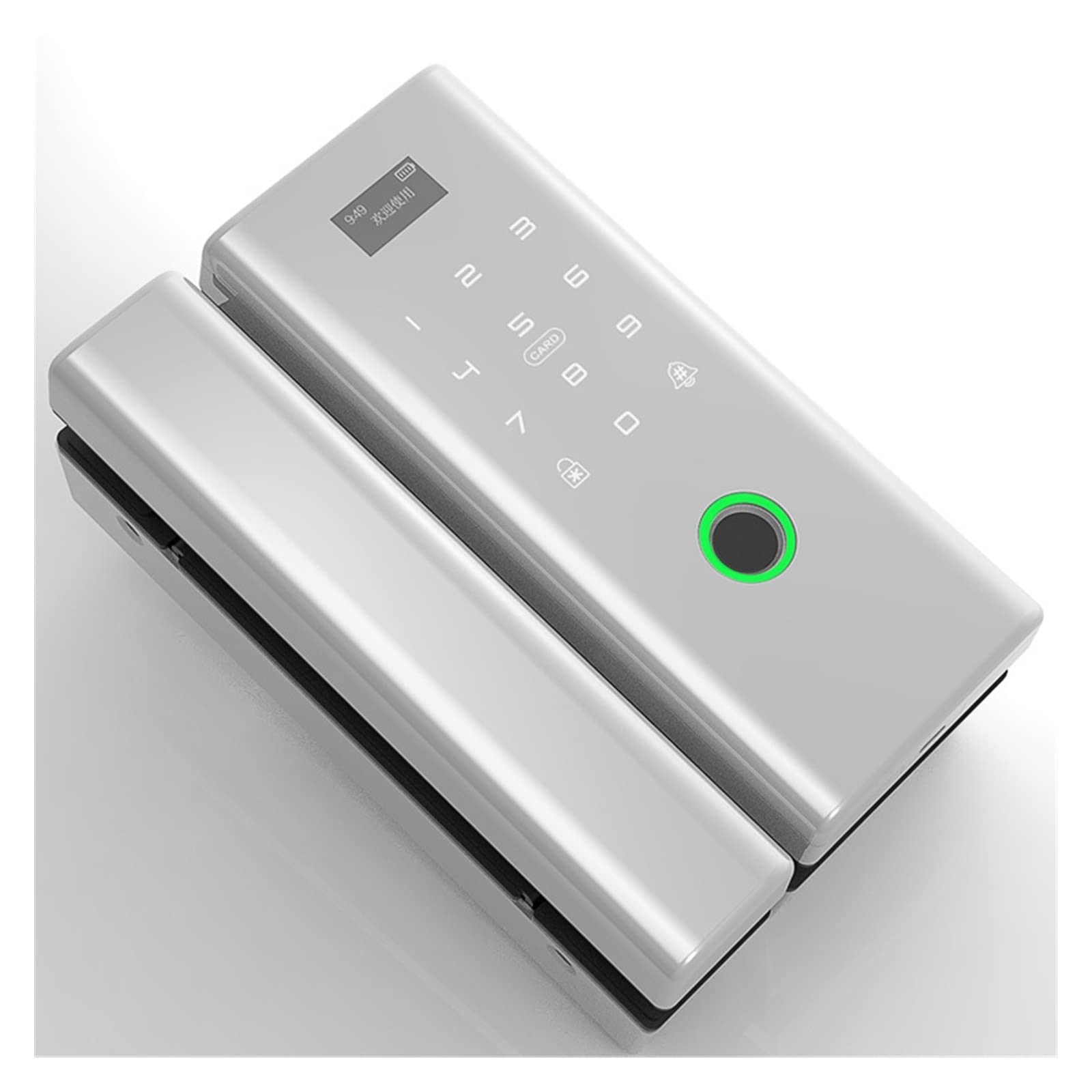 Graffiti WiFi Sliding Glass Door Lock Biometric Fingerprint Lock Electric Digital Lock e Glass Door Lock Wooden Door Lock (Color : Kit8, Mortise Lock Size : Type E) (Kit10 Type E) 4