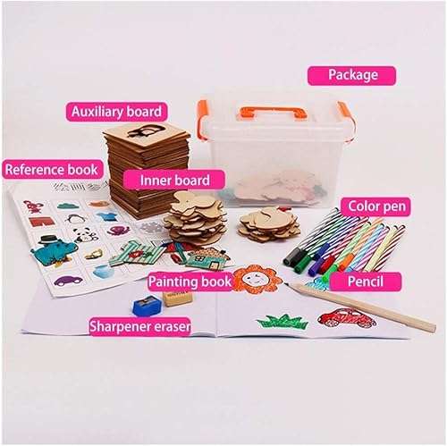 HJW-USS Baby Toys Drawing Toys Coloring Board Children Creative Doodles Early Learning Education Toy Boy Girl Learn Drawing Tools A Good Tool for Painting (Color : WJ4080AA5) 4