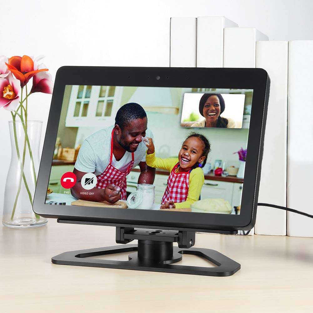 EDIONS for The Echo Show Second-Generation Bracket,360-Degree Rotating and Durable Base Aluminum Bracket for Echo Display Second Generation 4
