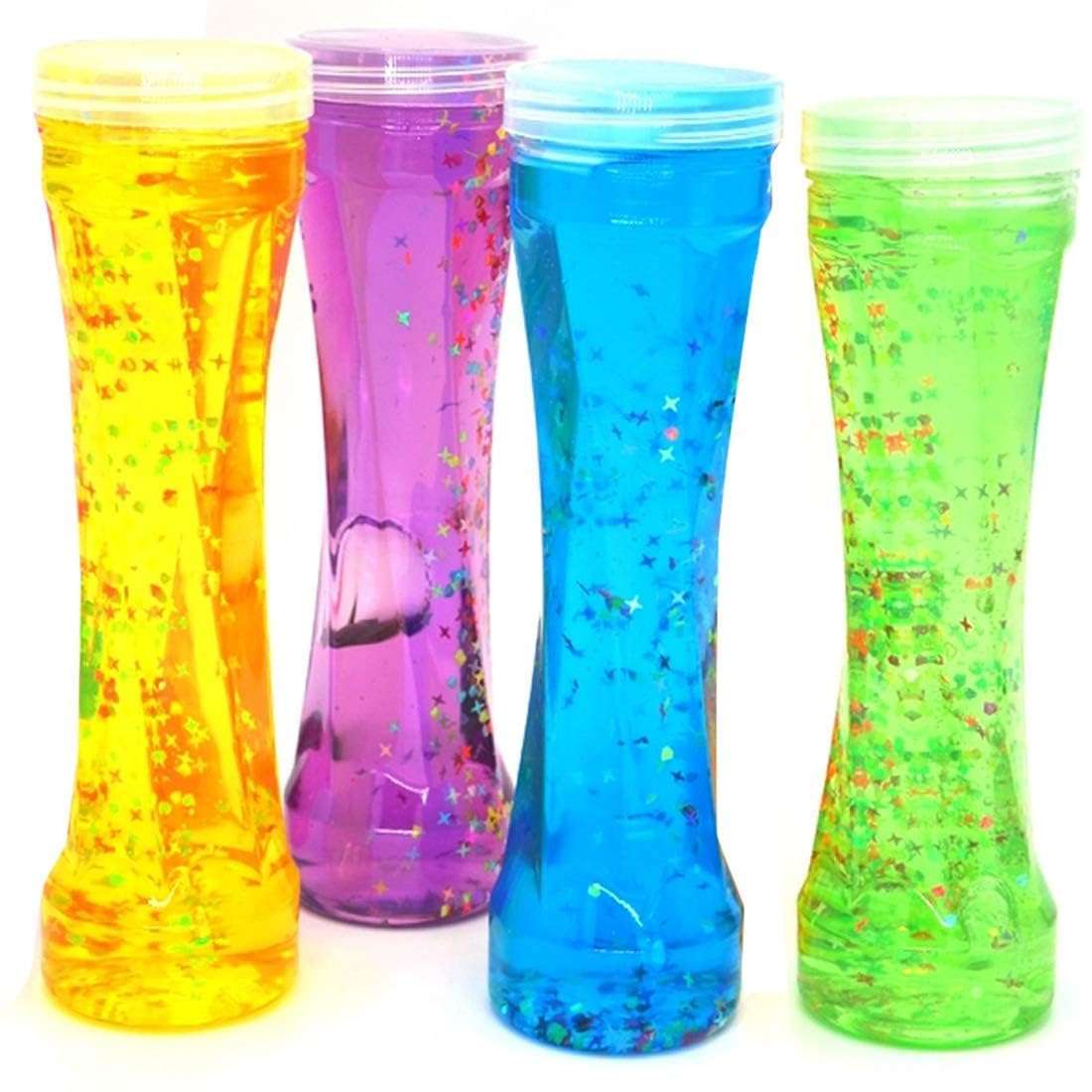 SUN FLASH Bottle Slime with Stone for Kids Play Non Sticky Non Toxic Clay Putty Mud Slimes for Girls Boys Best Gift Pack of (2) 1