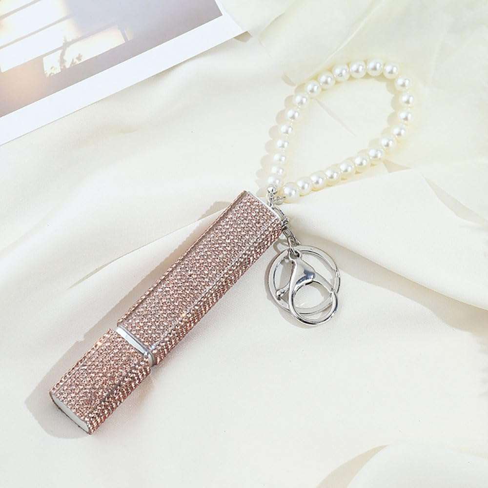 Newchsi Refillable Perfume Bottles Keychain, Mini Spray Bottle For Travel, Outgoing, Perfect Gifts for Women, Girls (NW-Perfuse Keychain-D) 1