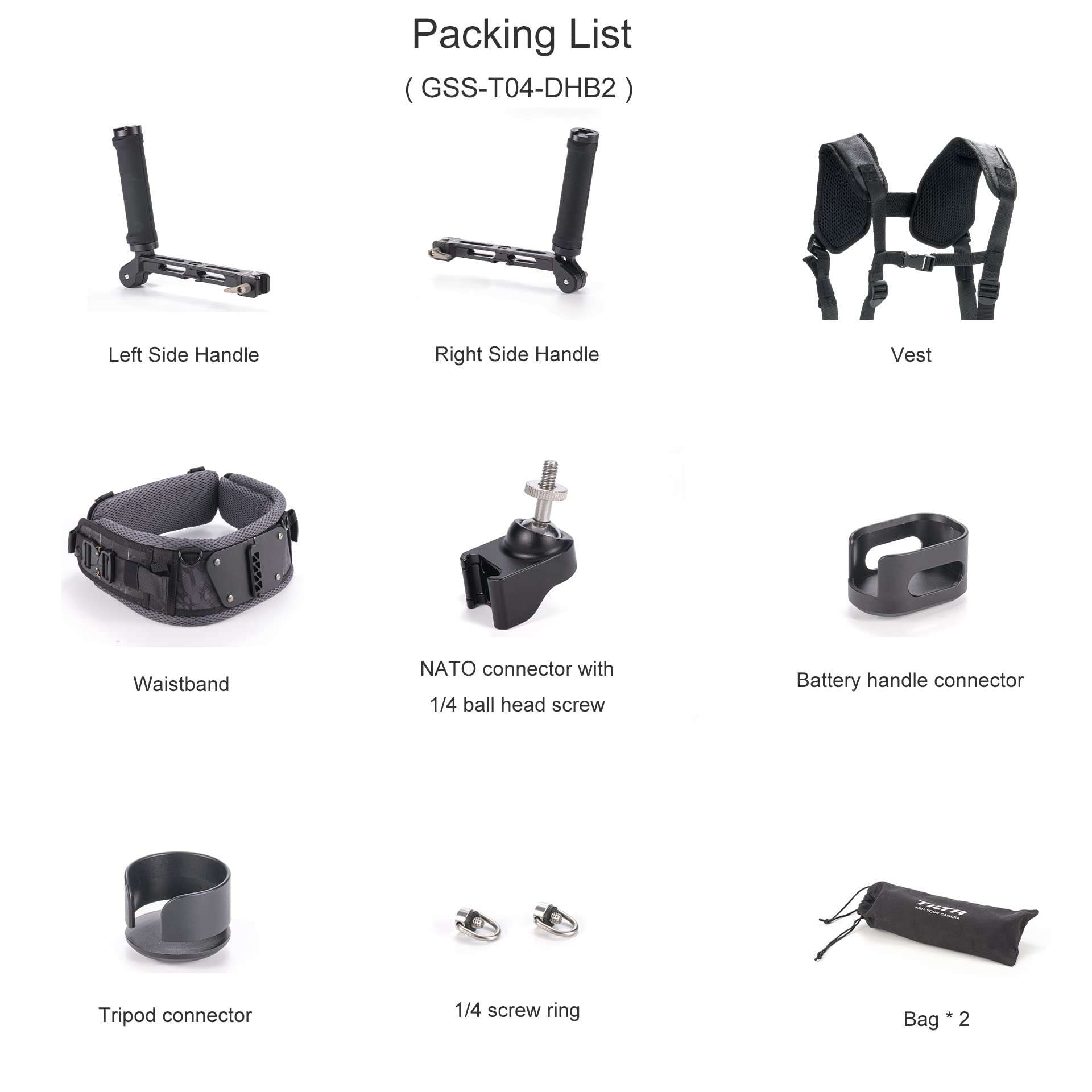 Tilta Lightweight Dual Handle Gimbal Support System | GSS-T04-DHB2 3