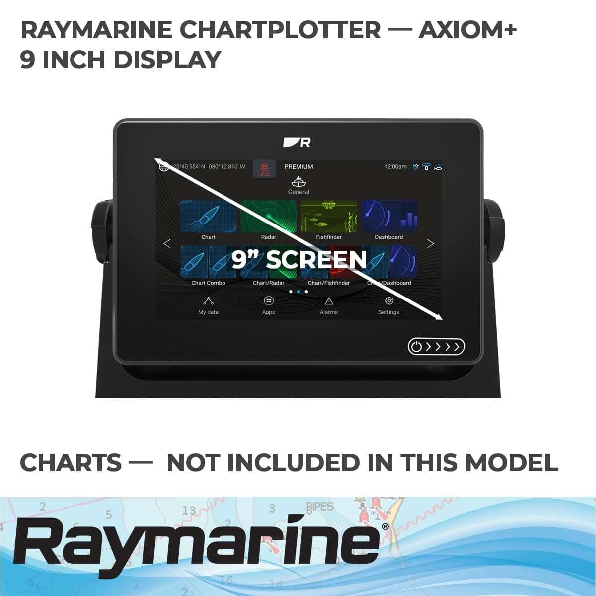 Raymarine E70636 Axiom+ 9 Chartplotter Fishfinder 3