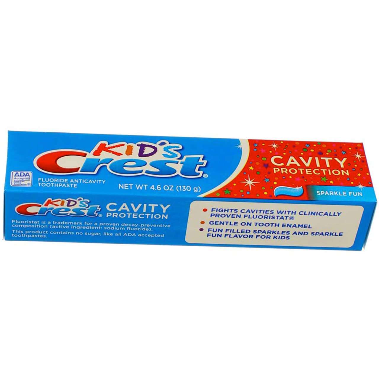 Crest Kids Tube Size Sparkle Fun Cavity Protection Toothpaste, 4.6 Oz 1