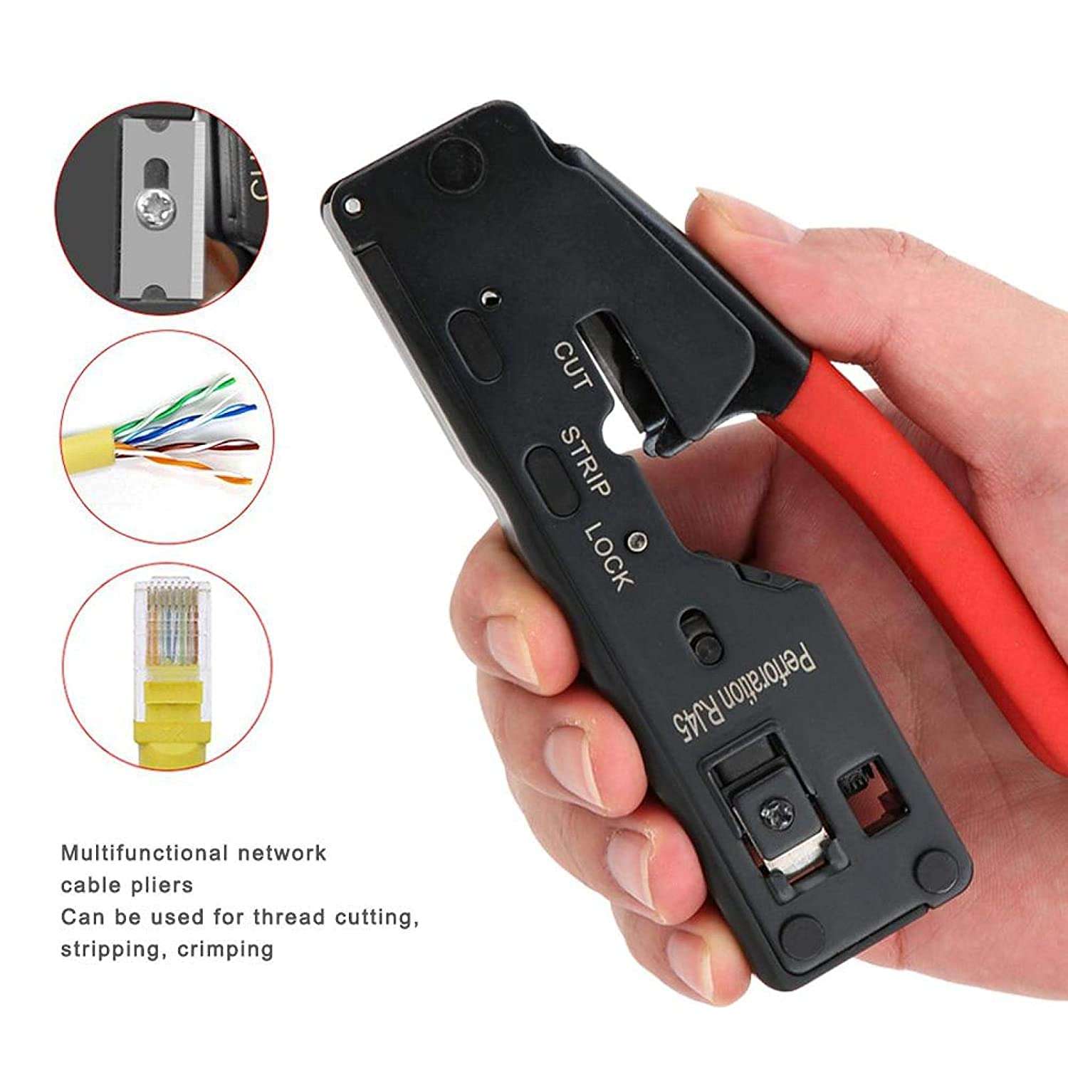 SE® Pass Through RJ45/RJ11 Crimping Tool (Pro) 3