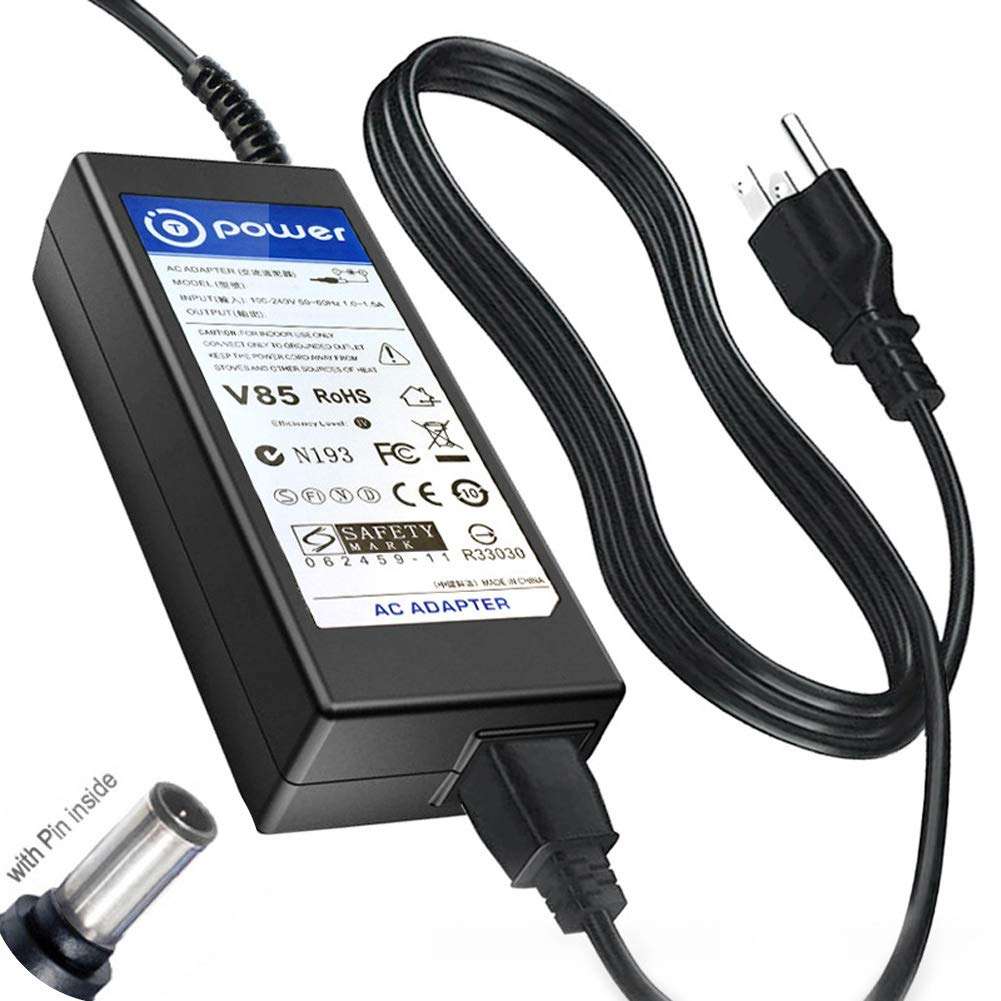 T-Power Charger for 12V 65W Casio CW-K85 CW-75 CD AD-A12280L CW-75 CD Title Write Printer Replacement Ac Dc Adapter 1