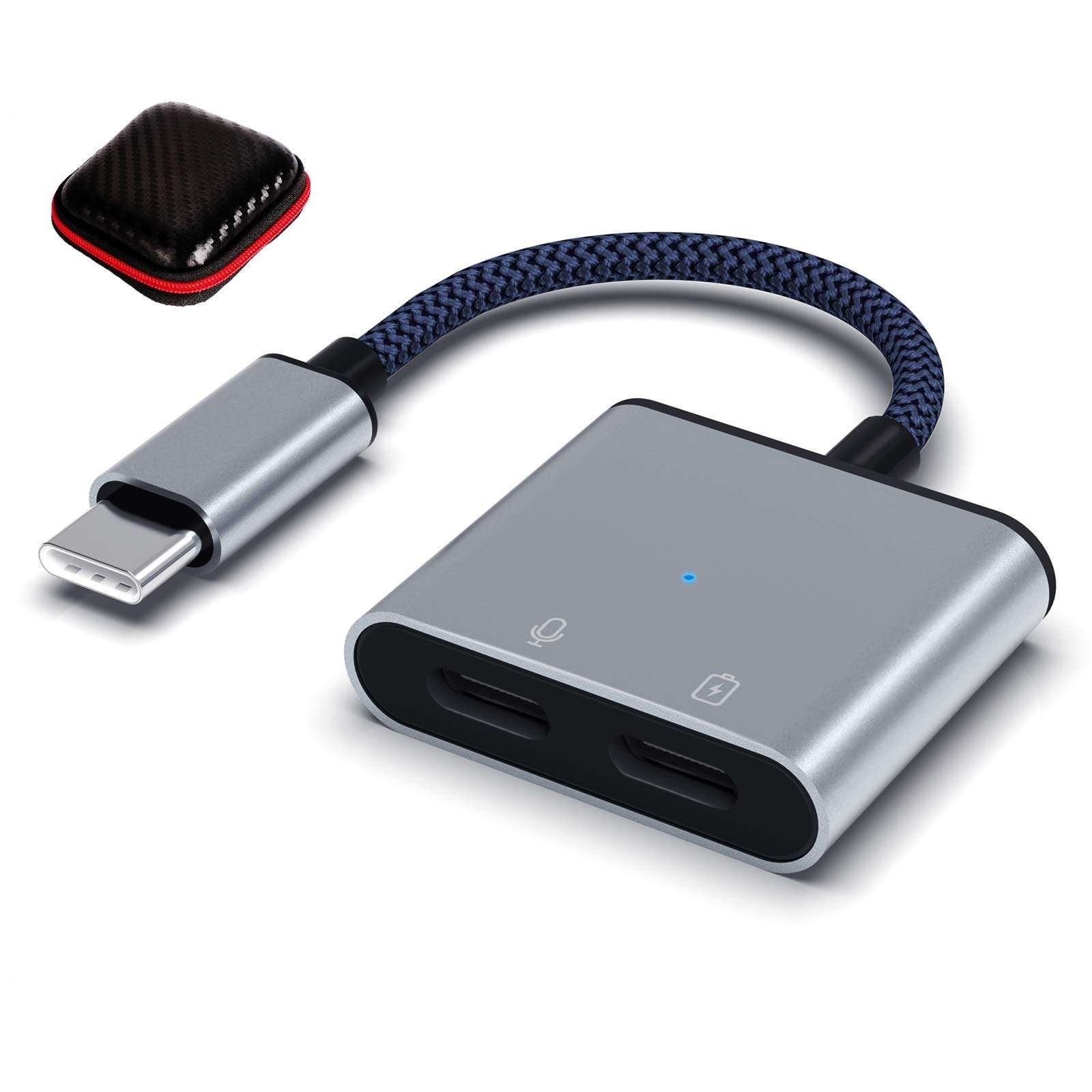 TITACUTE USB C Headphone Adapter for Galaxy Z Flip 3 Fold Type C Splitter Earphone Audio Earbud Aux PD Fast Charging Charger Converter 1