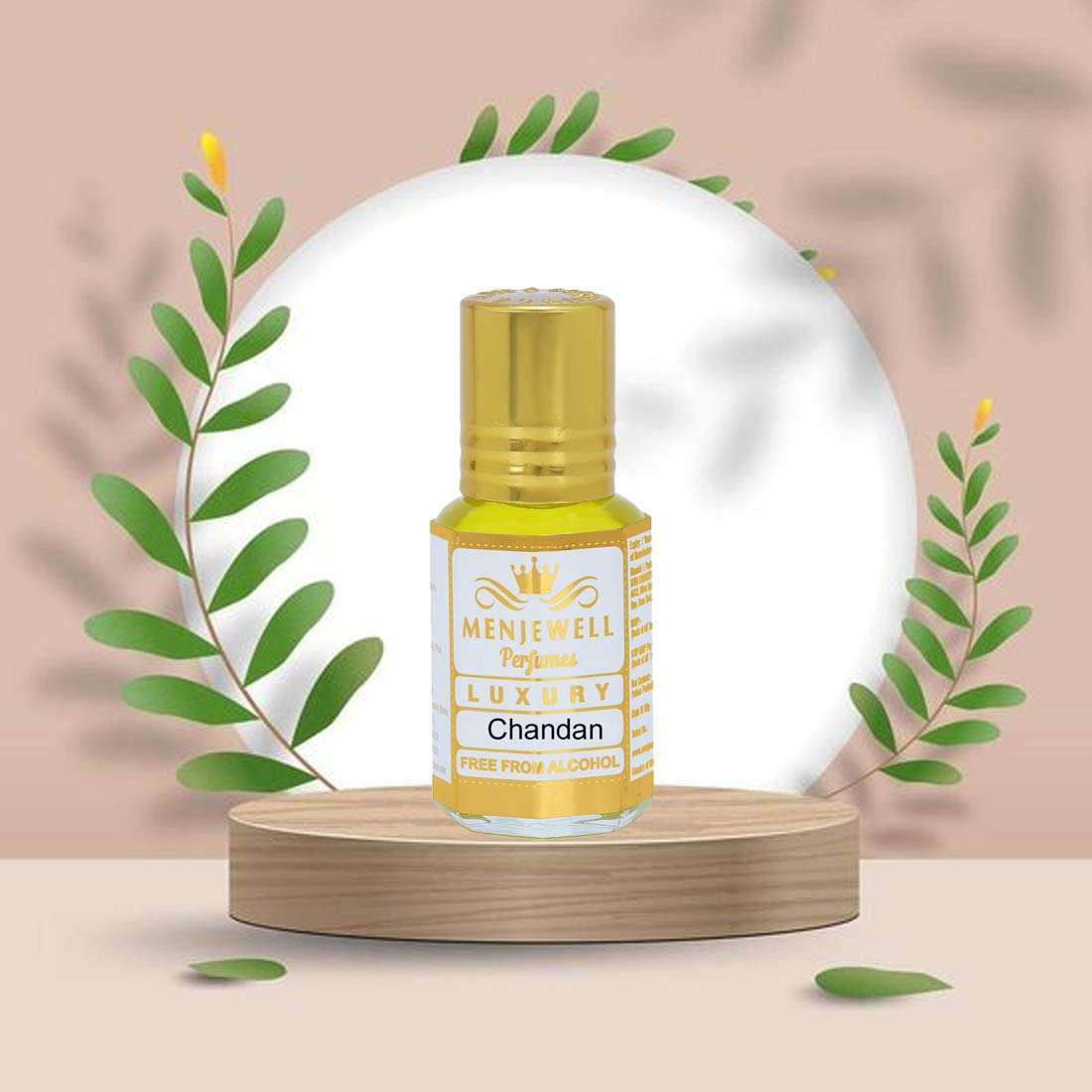 Menjewell Chandan-E-Khaas Floral Attar/Ittar/Etra Perfume For Men and Women | Non alcoholic | Best Gifting Long Lasting Luxury Scent | 3ml 5