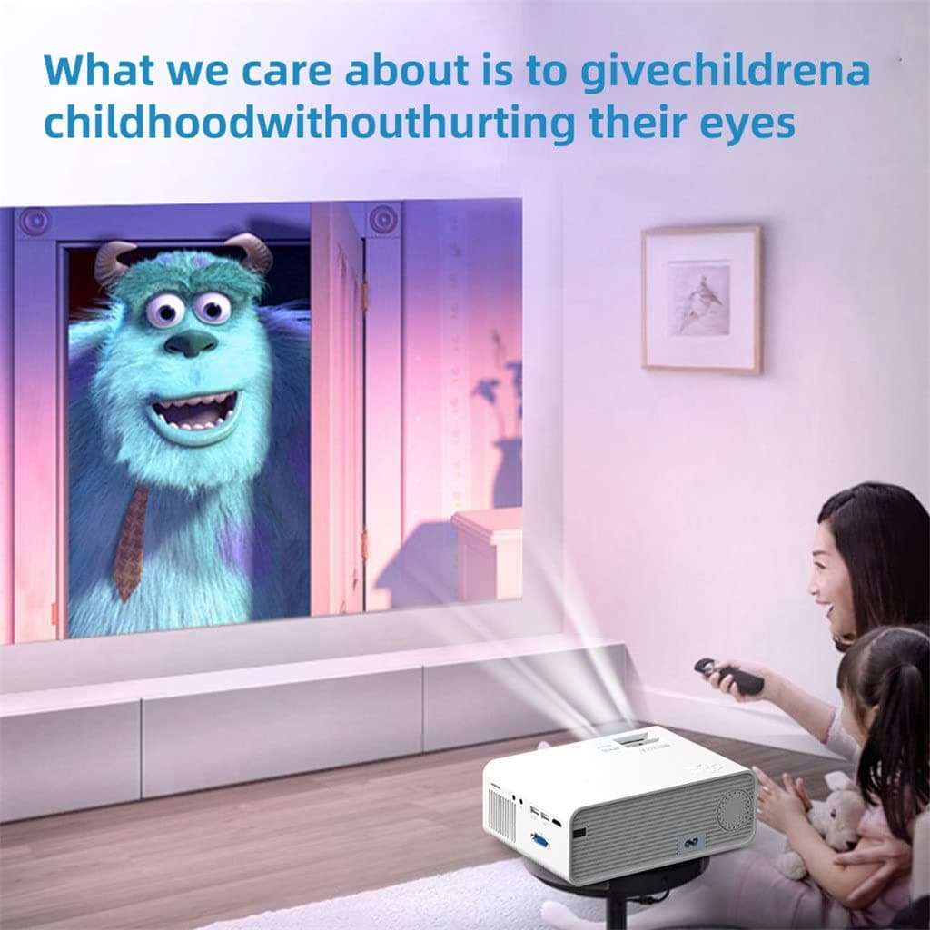 E460 LED Projector Mini Projector for Smartphone, Wireless or USB Mirror for iPhones Android Phone, WiFi Video Beamer (Color : C) (A ) 4