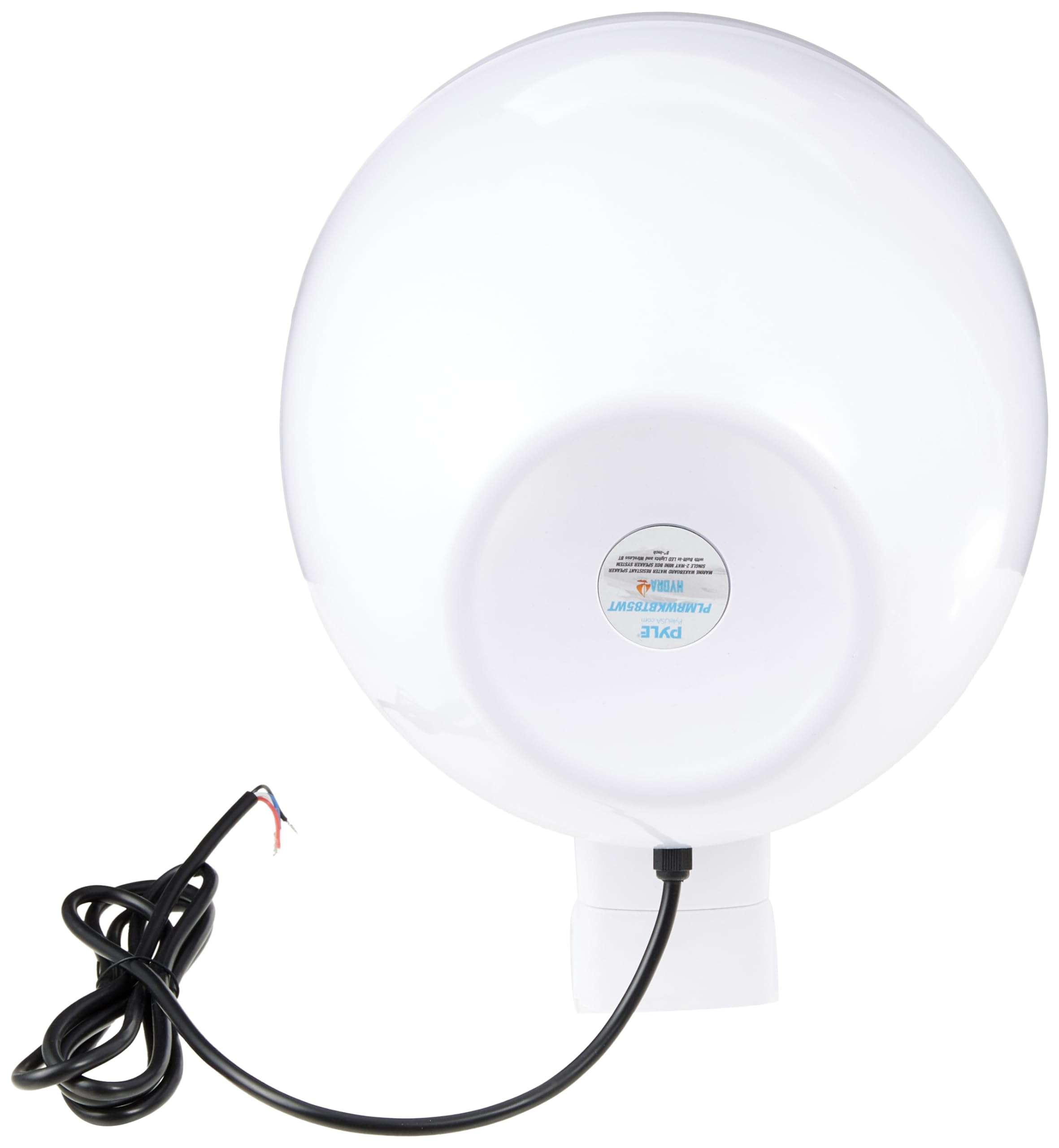 Pyle Bluetooth Waterproof Off-Road Speakers - 8” 300W 2-Way Marine Wakeboard Tower Sound System w/LED Light, Full Range Outdoor Stereo Speaker for Car ATV UTV, Jeep, Boat, Includes Brackets (White) 4