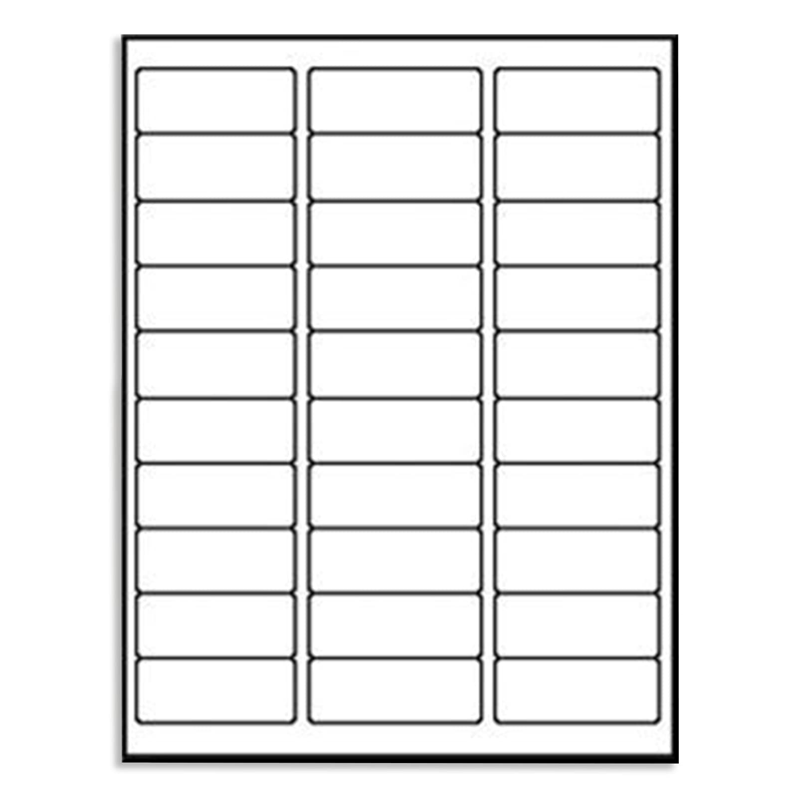 9527 Product 30 up 1 x 2-5/8 Sticker Labels Shipping Address Labels SKU Labels for Laser/Ink Jet Printer (1" x 2-5/8" | 1500 Labels) 6