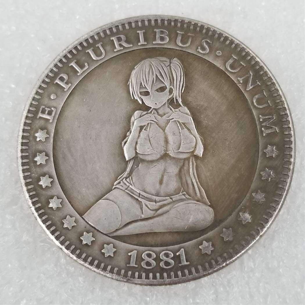 MEETCUER 1921 Hobo Coin Temptation Girl Hobbies Coin Collecting-American Liberty Eagle Lucky Morgan Coin-Arts Naked Souvenir Gift Adult Toy Funny Old Coins MaybeCoin 2