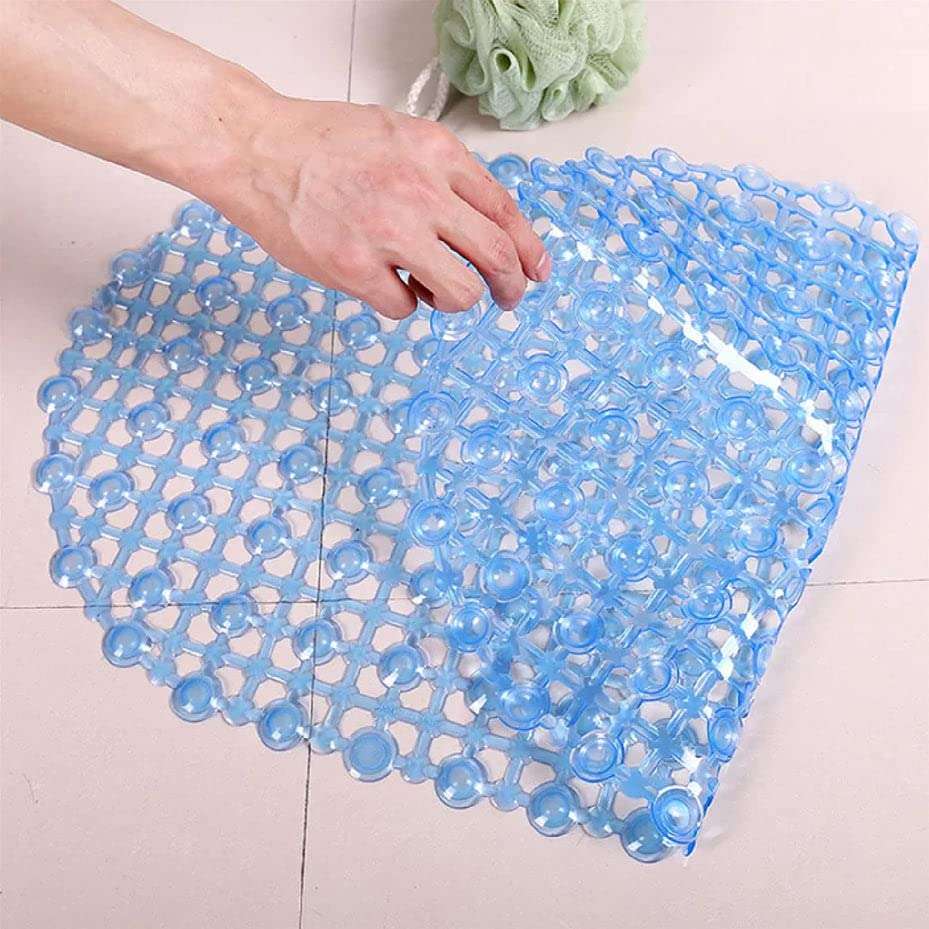 DeoDap Anti-Skid Soft Pebble Design PVC Shower Bath Floor Mat with Suction Cup, Shower Mat, Bathroom Floor Mat for Toilet, Kitchen, Bathroom Shower 4