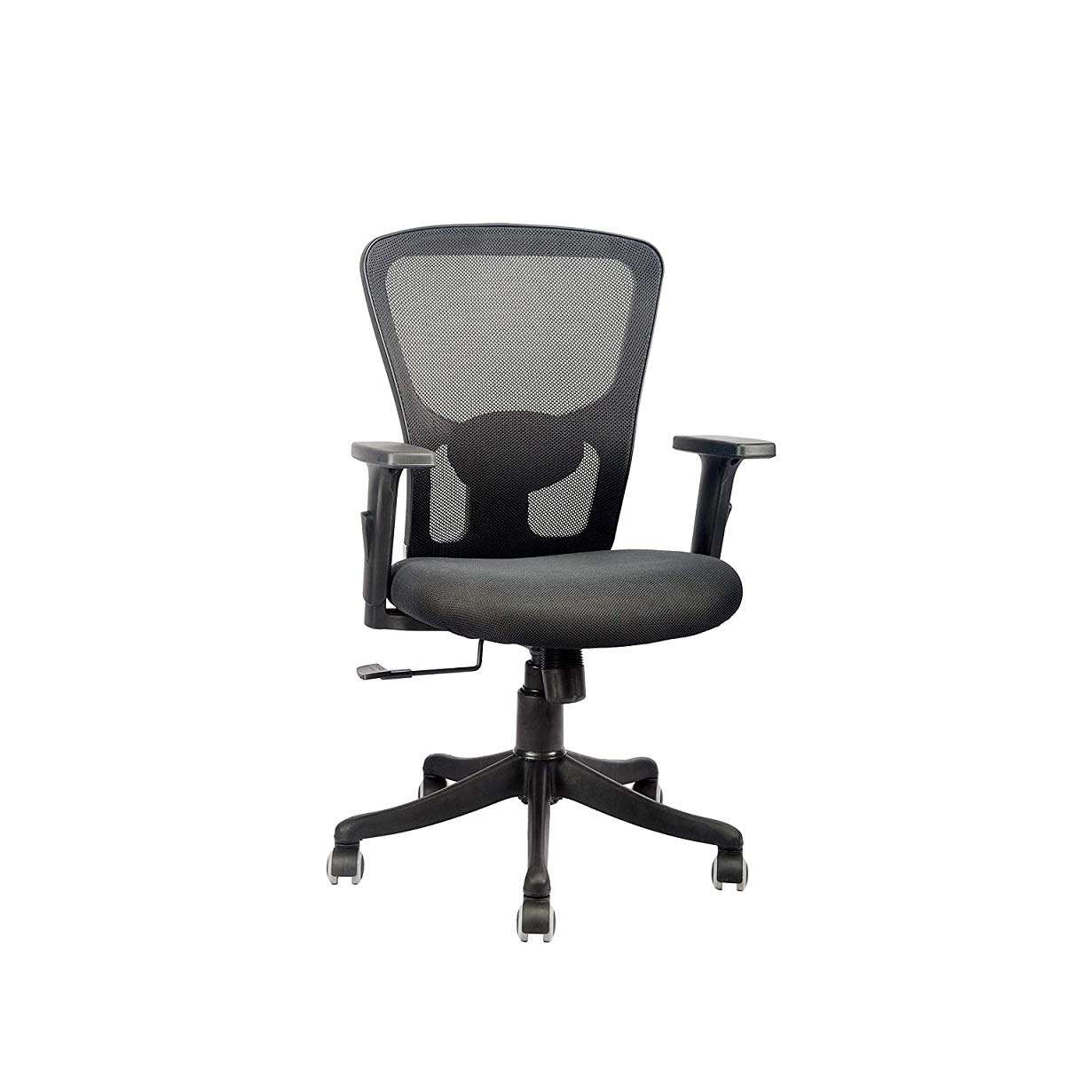 Chic Pick - Jazz Medium Back Swivel Mesh Revolving,AdjustableArmrest,Lumbar Support,Height Adjustable Office Chair Suitable for Home| Conference Room | Computer| Reception| Study(Black) (Packs of 3) 2