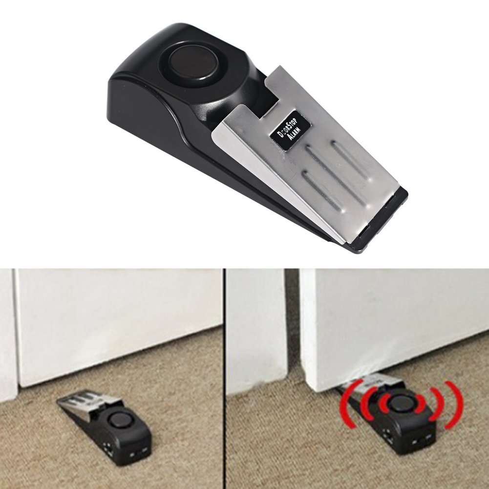 Door Stop Alarm Door Stopper Security System Doorstop Safety Tools with 120 dB Siren Great for Home Travel Apartment or Dorm (Pack of 2) 6