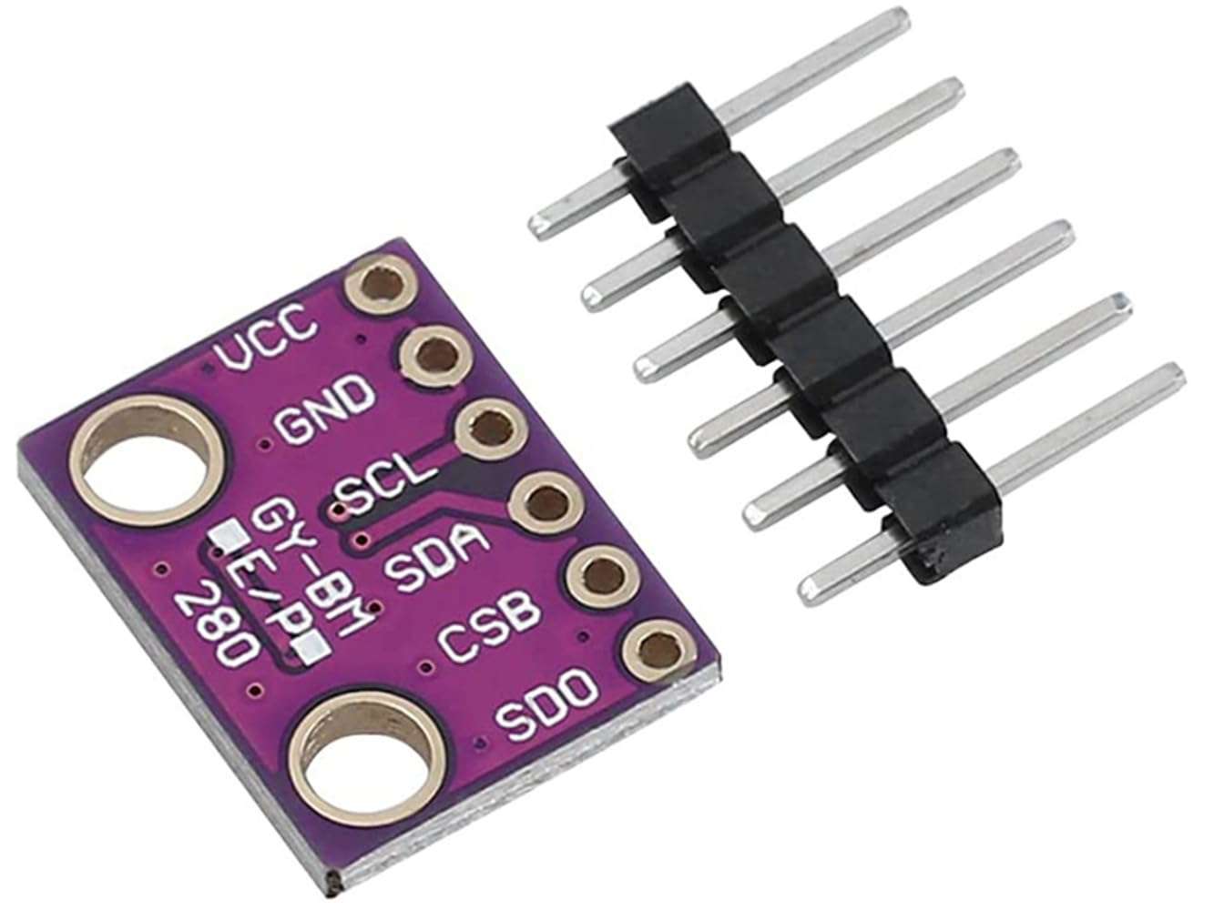 CANADUINO® BME280 Sensor Module for Pressure - Temperature - Humidity - I2C and SPI - 3.3V 5