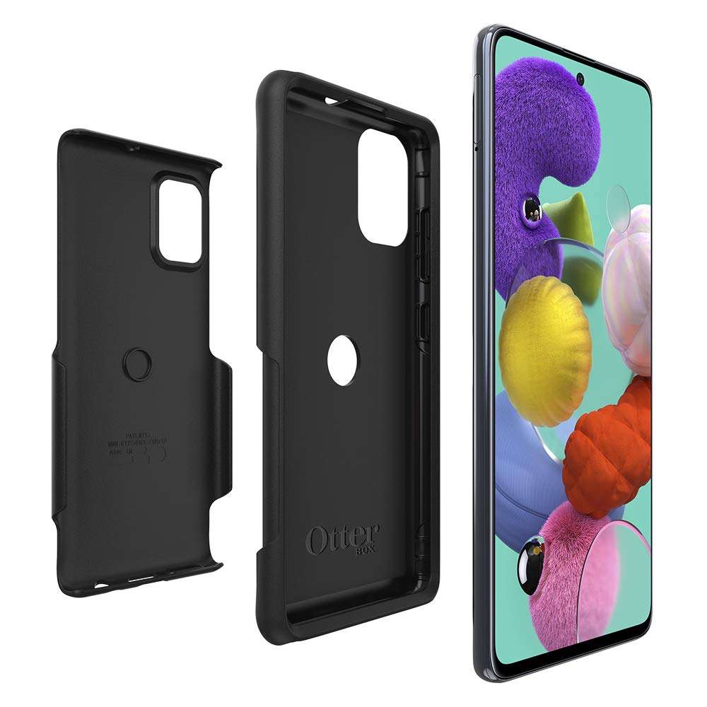 OtterBox Samsung Galaxy A51 (4G ONLY, Not Compatible with Any 5G Device) Commuter Series Lite Case - Black, Slim & Tough, Pocket-Friendly, with Open Access to Ports and Speakers (no Port Covers), 6