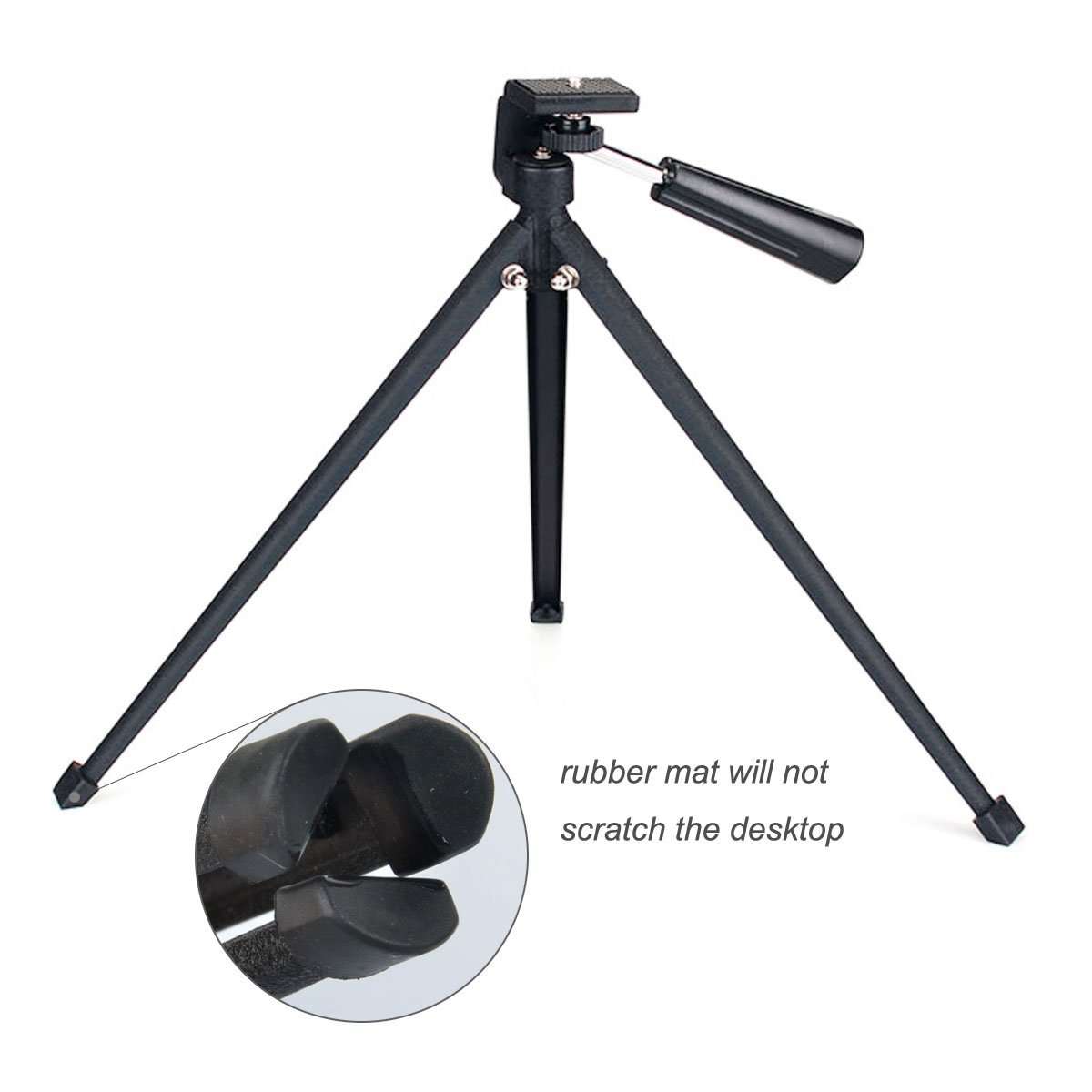SVBONY Tabletop Tripod Portable Compact Spotting Scope Tripod Folded Telescope Accessory for Spotting Scopes DSLR Camera Monocular Binocular Medium-Sized Telescopes 2