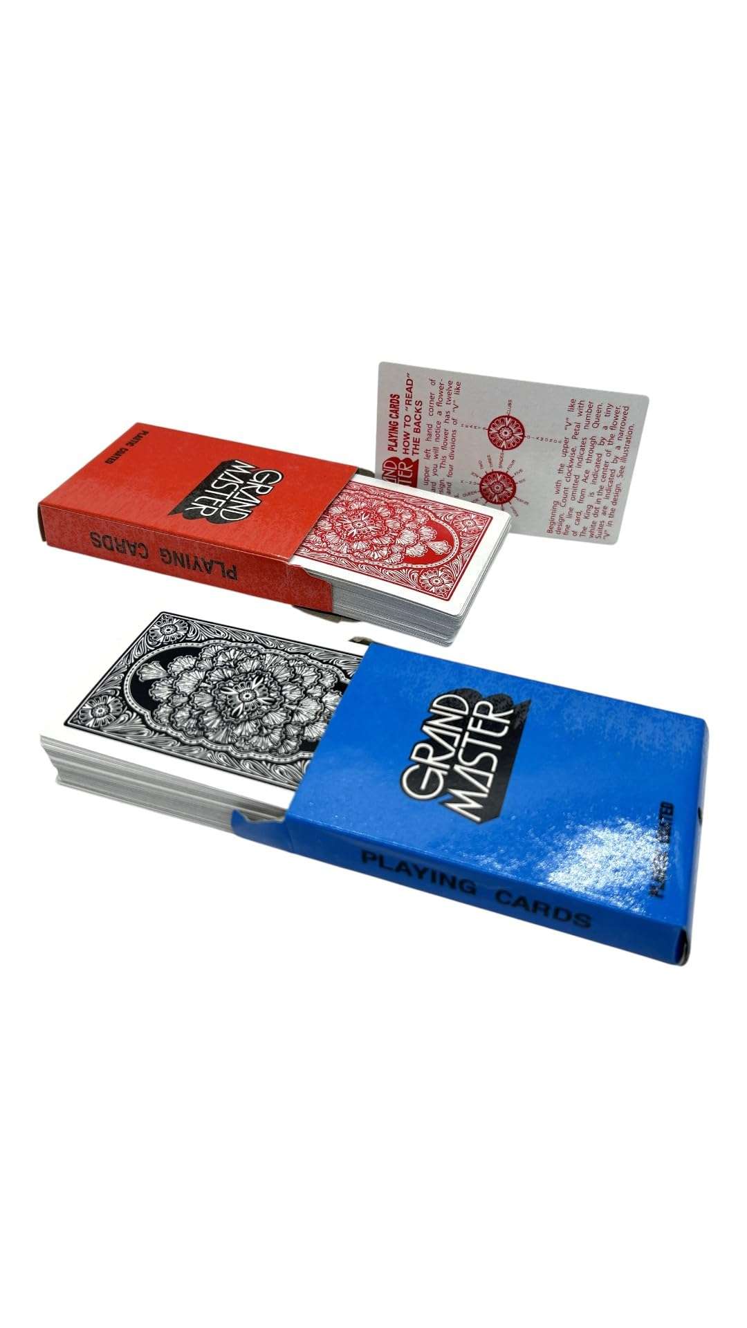 New Card Grand Master Marked Card Deck Set of 2 for Magicians, Mentalists, and Trick Performers - Color as per Availability 1