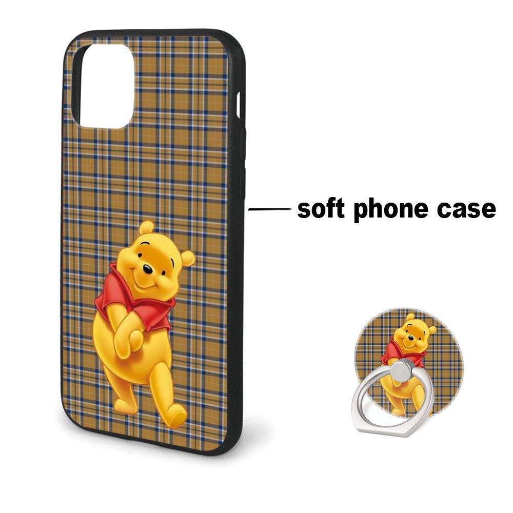 Disney Phone Case for iPhone 11 with Ring Holder Kickstand,Soft TPU Rubber Silicone Protective Cover for iPhone 11 (6.1 inch) - Winnie The Pooh 2