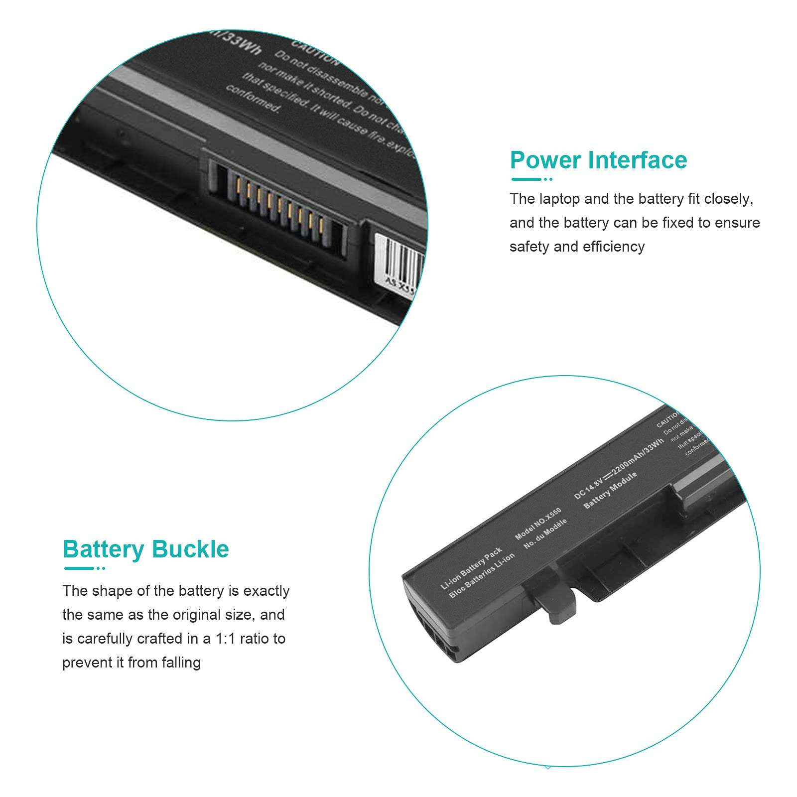 Fancy Buying Laptop Notebook Battery for X550 X550A X550B X550D A41-X550 A550C,A550 F550 F552 K450 K550 P450 P550 R409 R510 X452 X550 Series 5
