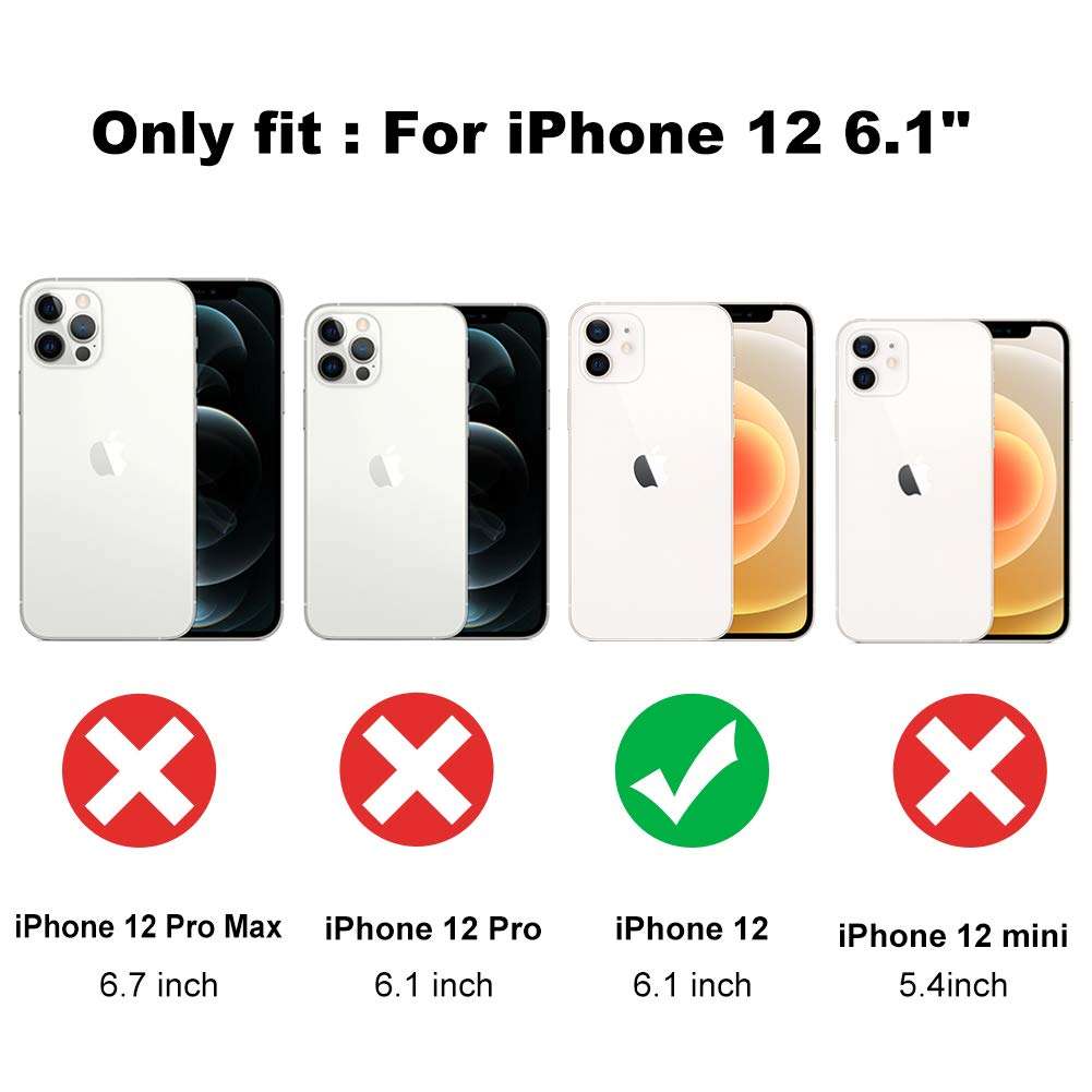 OOK Case for iPhone 12 6.1 inch 2020, Frosted Case for Women Girls with Flower Dream Catcher Design Flexible Soft TPU+Hard PC Hybrid Rubber Bumper Full Body Protective Cover Case for iPhone 12 5