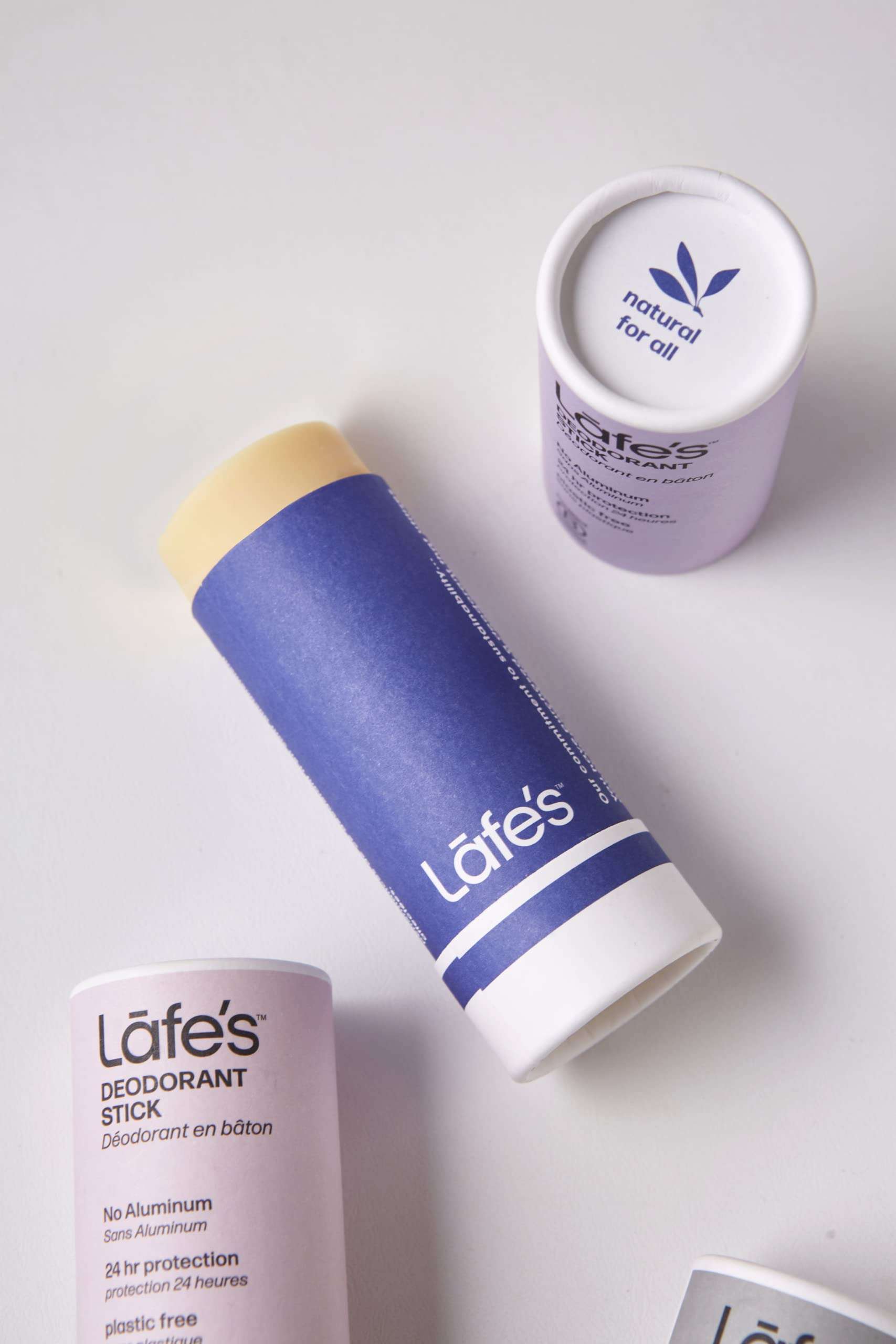 Lafe's Natural Deodorant | 2.25oz Plastic Free Natural Deodorant Stick in Paper Packaging | Aluminum, Paraben and Baking Soda Free with 24-Hour Protection (Lavender & Aloe) 5